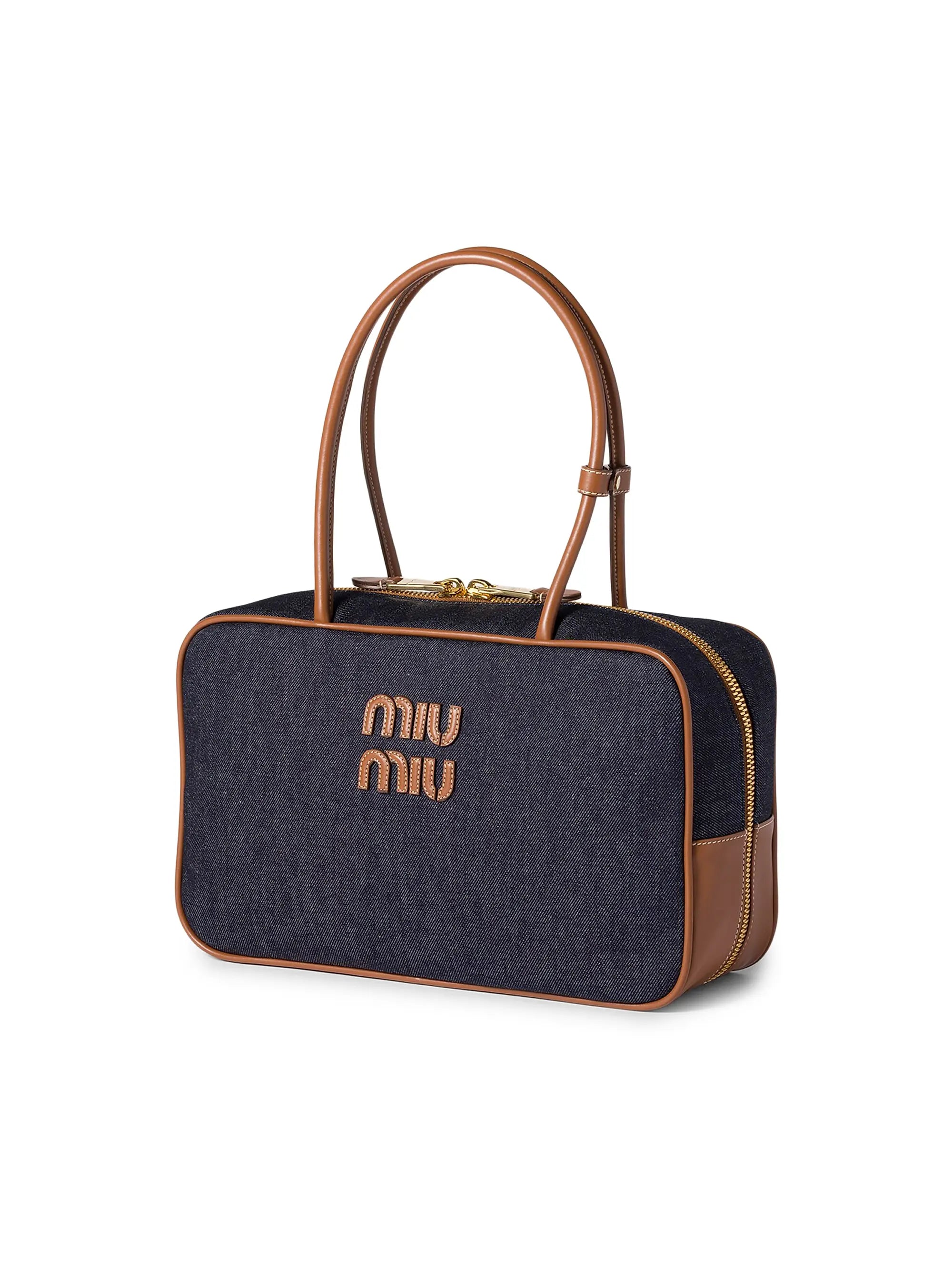 Miu Miu Beau Denim Top Handle Bag