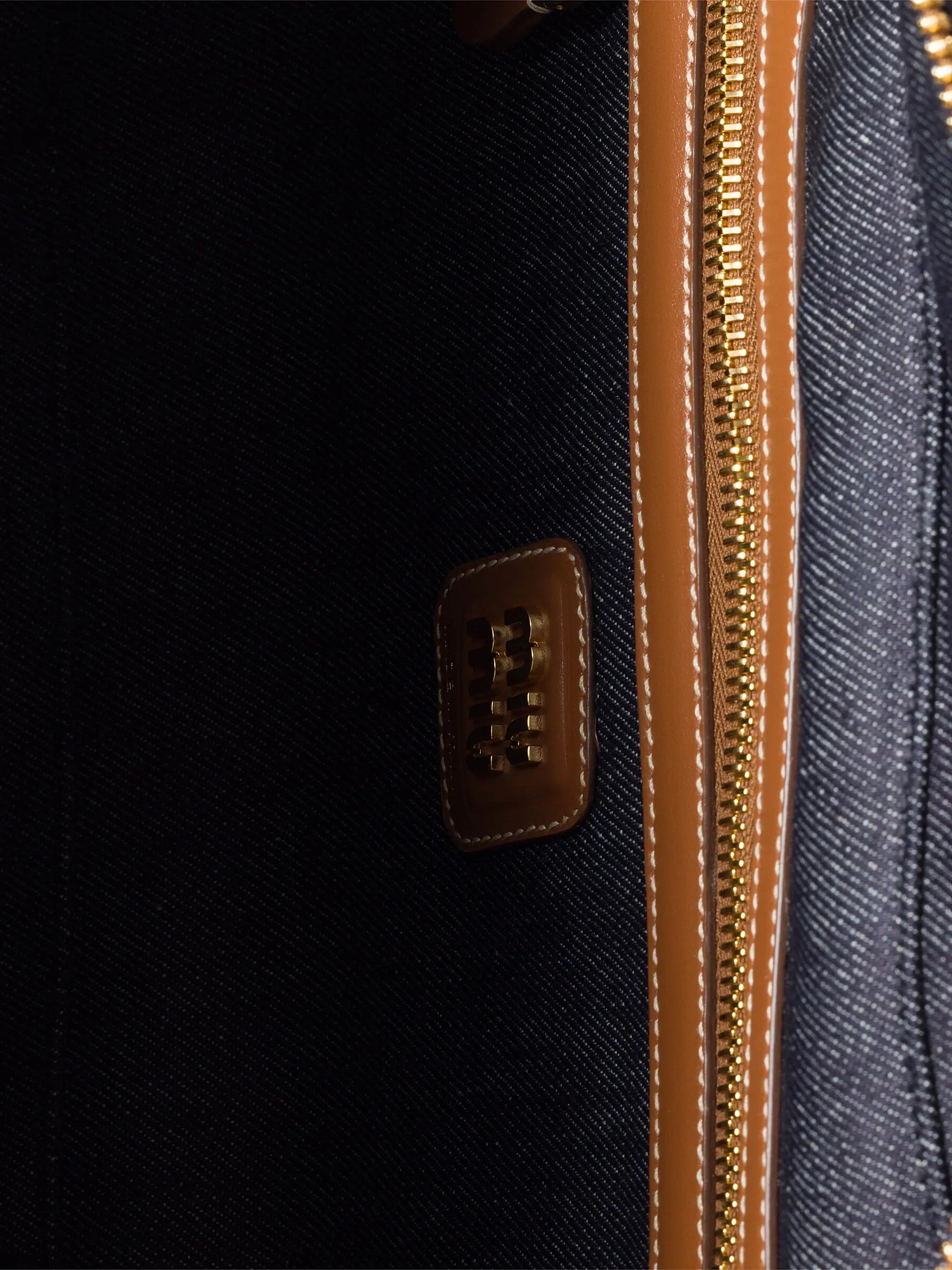 Miu Miu Beau Denim Top Handle Bag