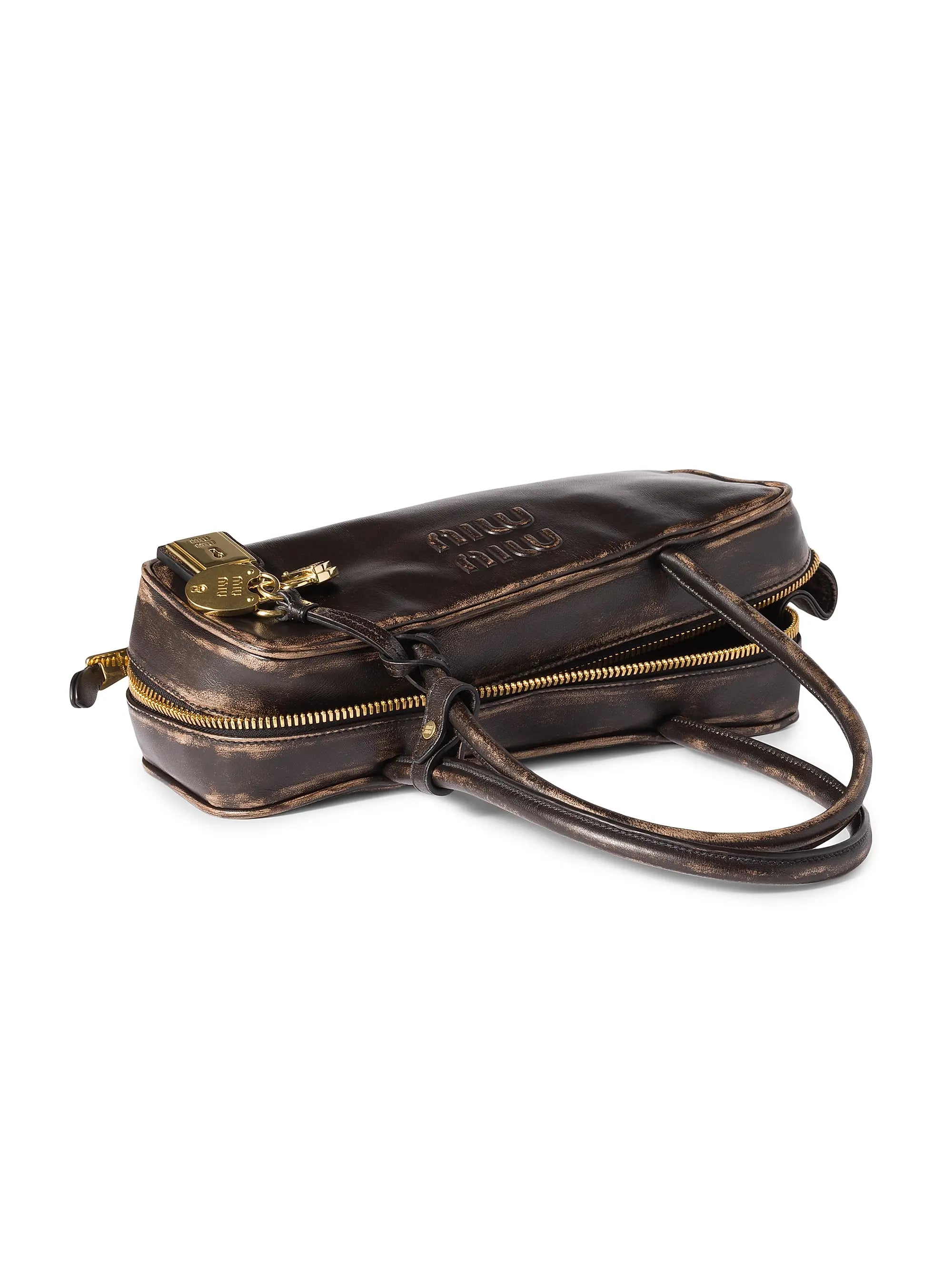 Miu Miu Beau Nappa Leather Top Handle Bag