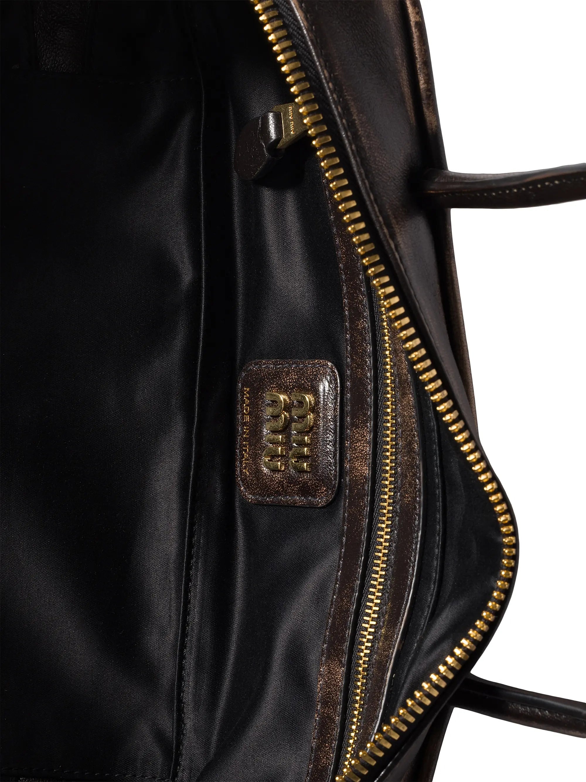 Miu Miu Beau Nappa Leather Top Handle Bag