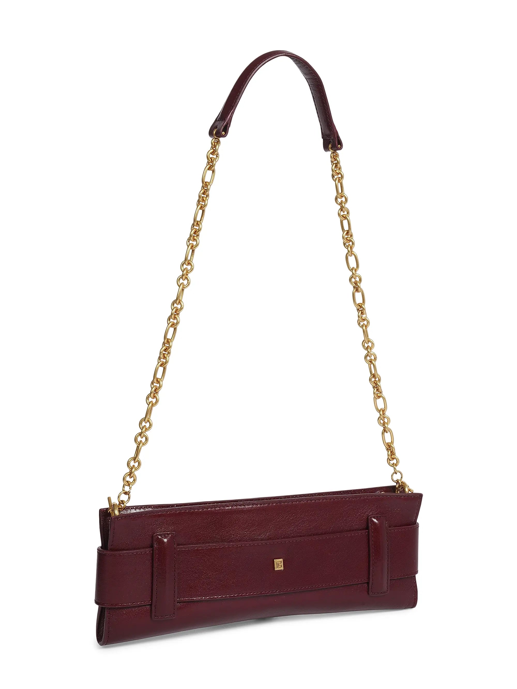Balmain Anthem Leather Clutch
