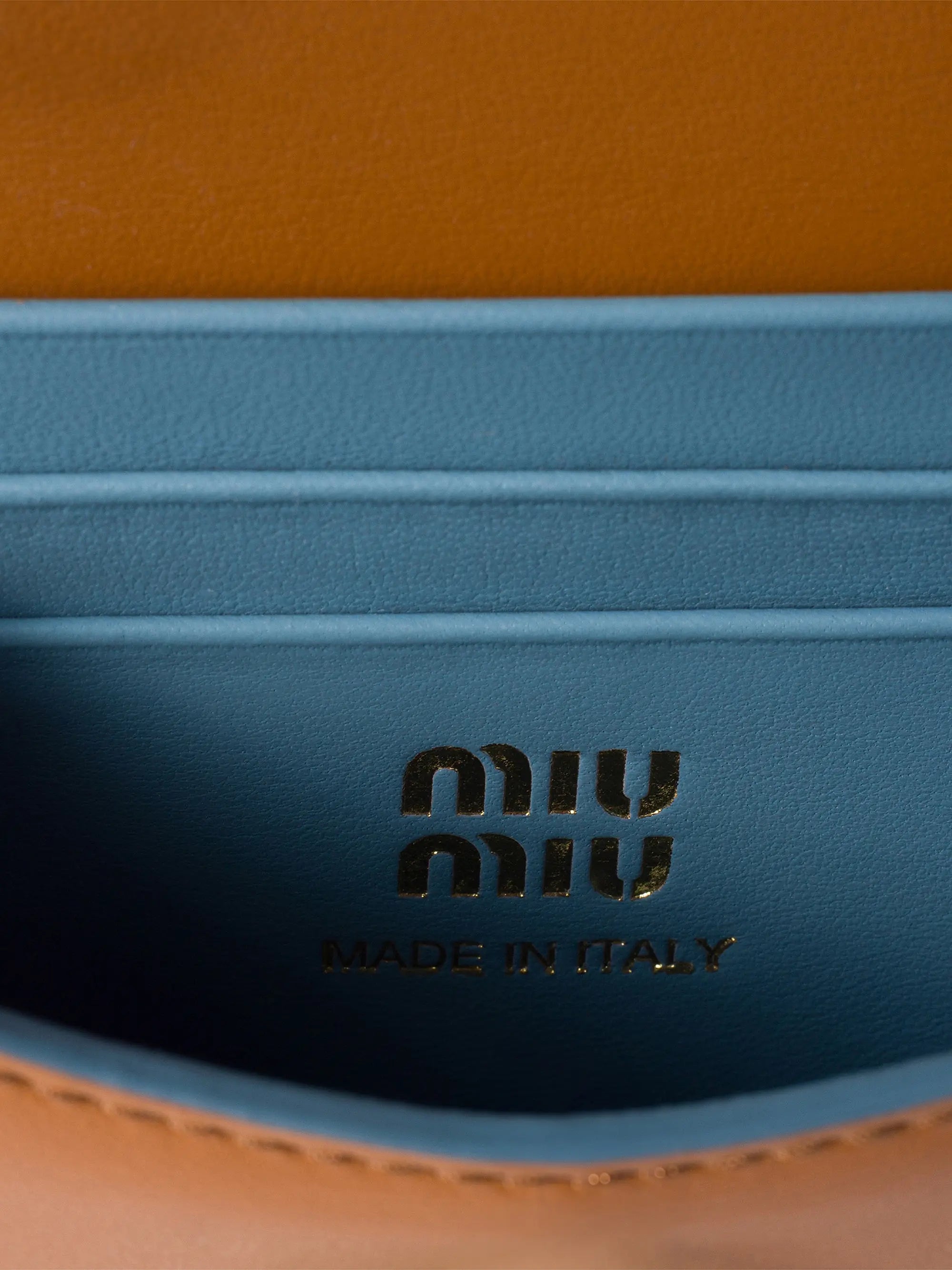 Miu Miu Leather Wallet with Shoulder Strap