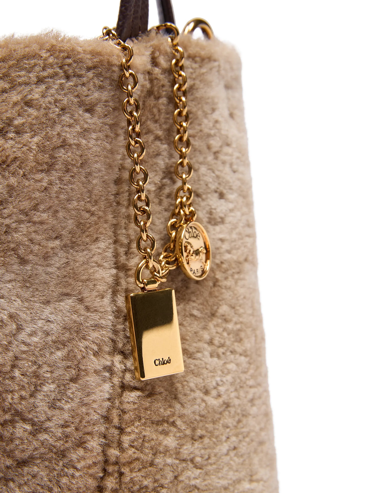 Chloé Spin Shearling Tote Bag