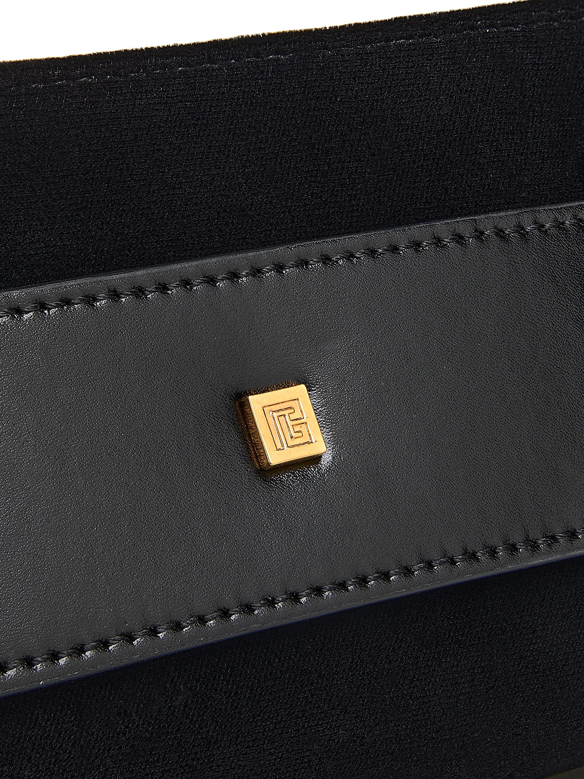 Balmain Anthem Velvet Clutch Bag