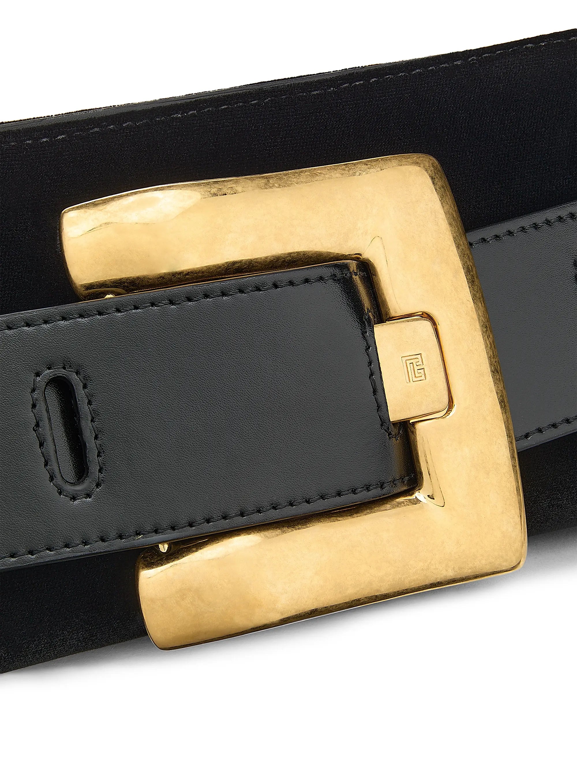 Balmain Anthem Velvet Clutch Bag