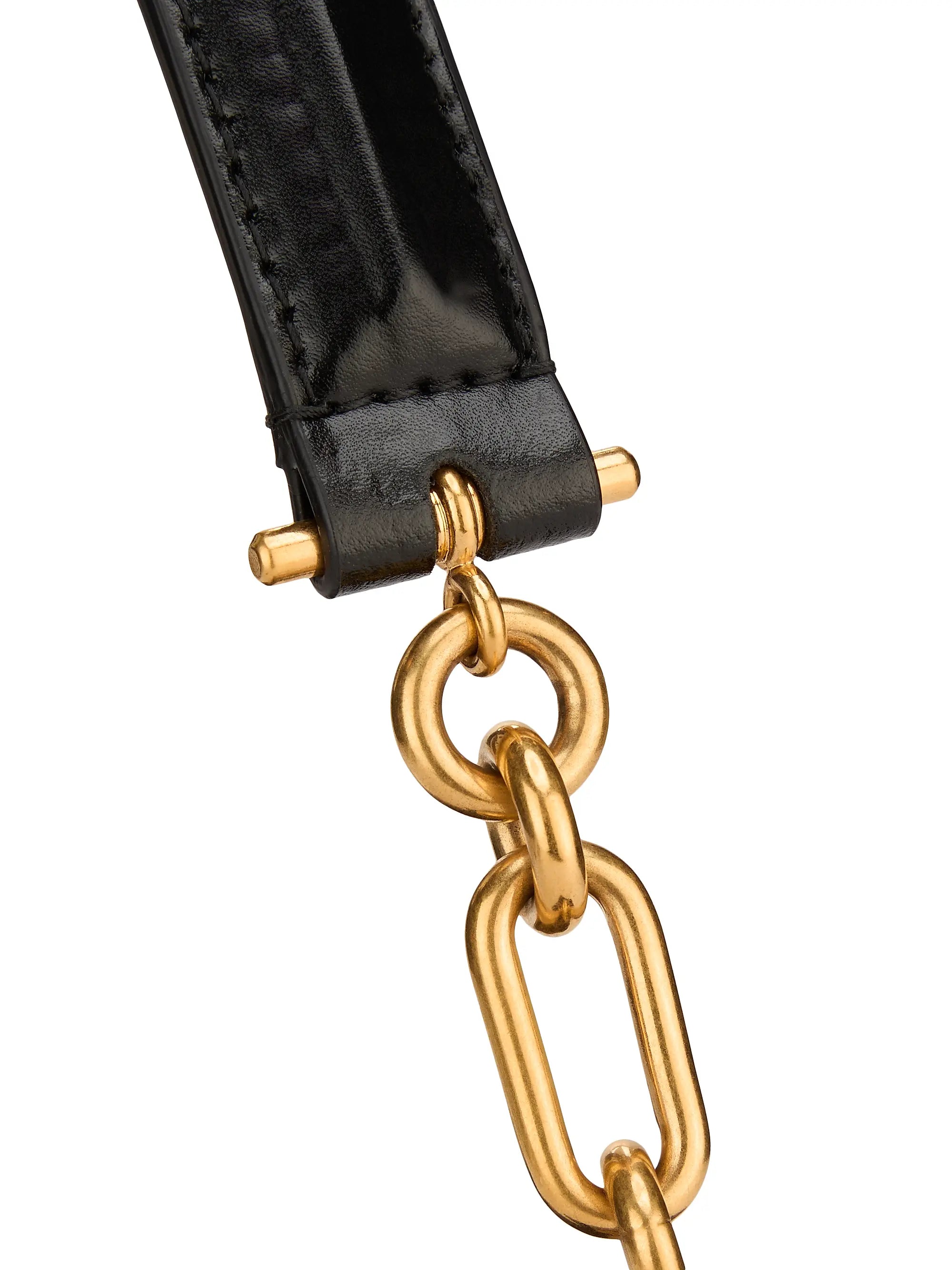 Balmain Mini Anthem Velvet Shoulder Bag