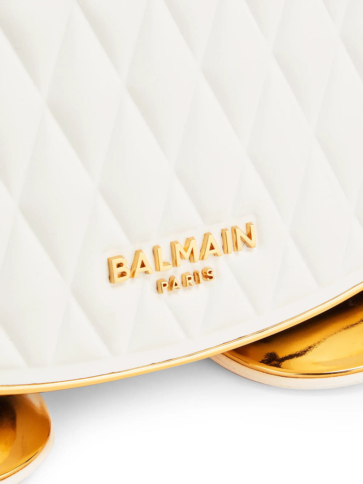 Balmain Small Jolie Madame Quilted Faux-Leather Top Handle Bag