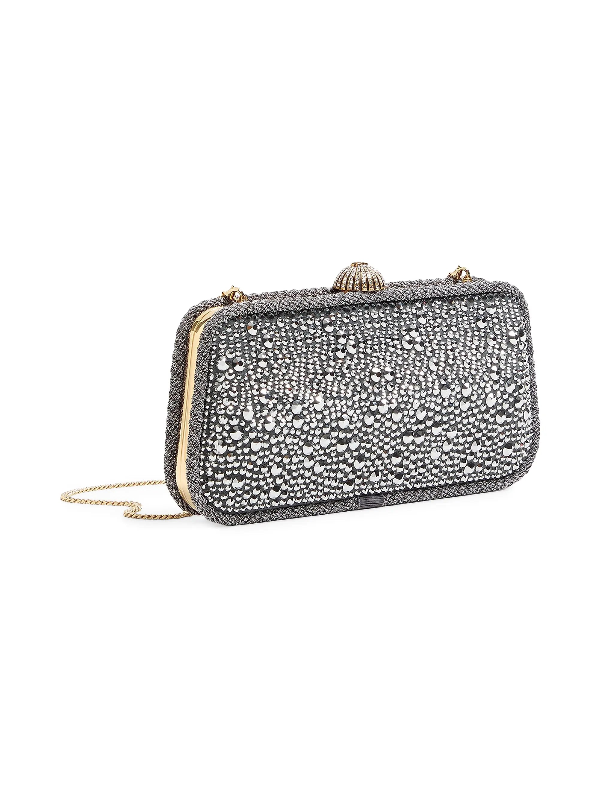 Valentino Garavani Carry Secrets Minaudiere Clutch with Rhinestones