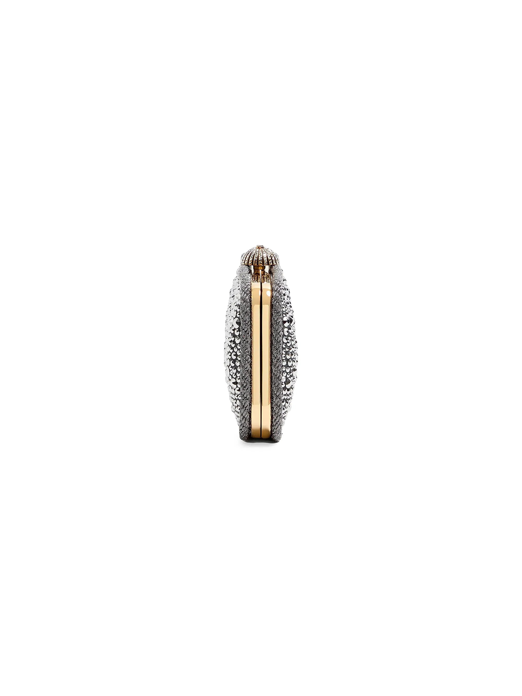 Valentino Garavani Carry Secrets Minaudiere Clutch with Rhinestones