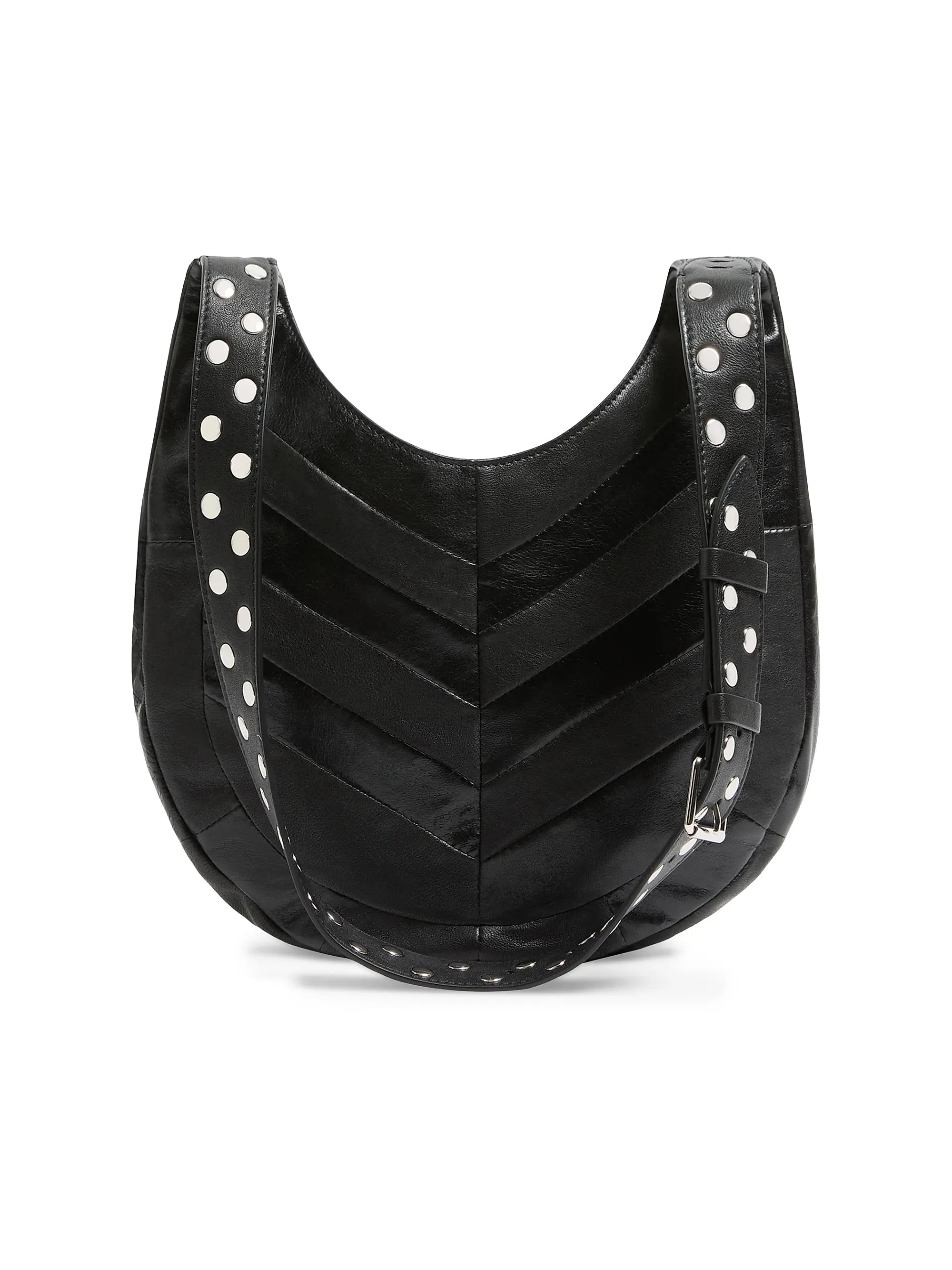 Valentino Garavani Hoboho Small Hobo Bag in Chevron-Patterned Nappa Leather