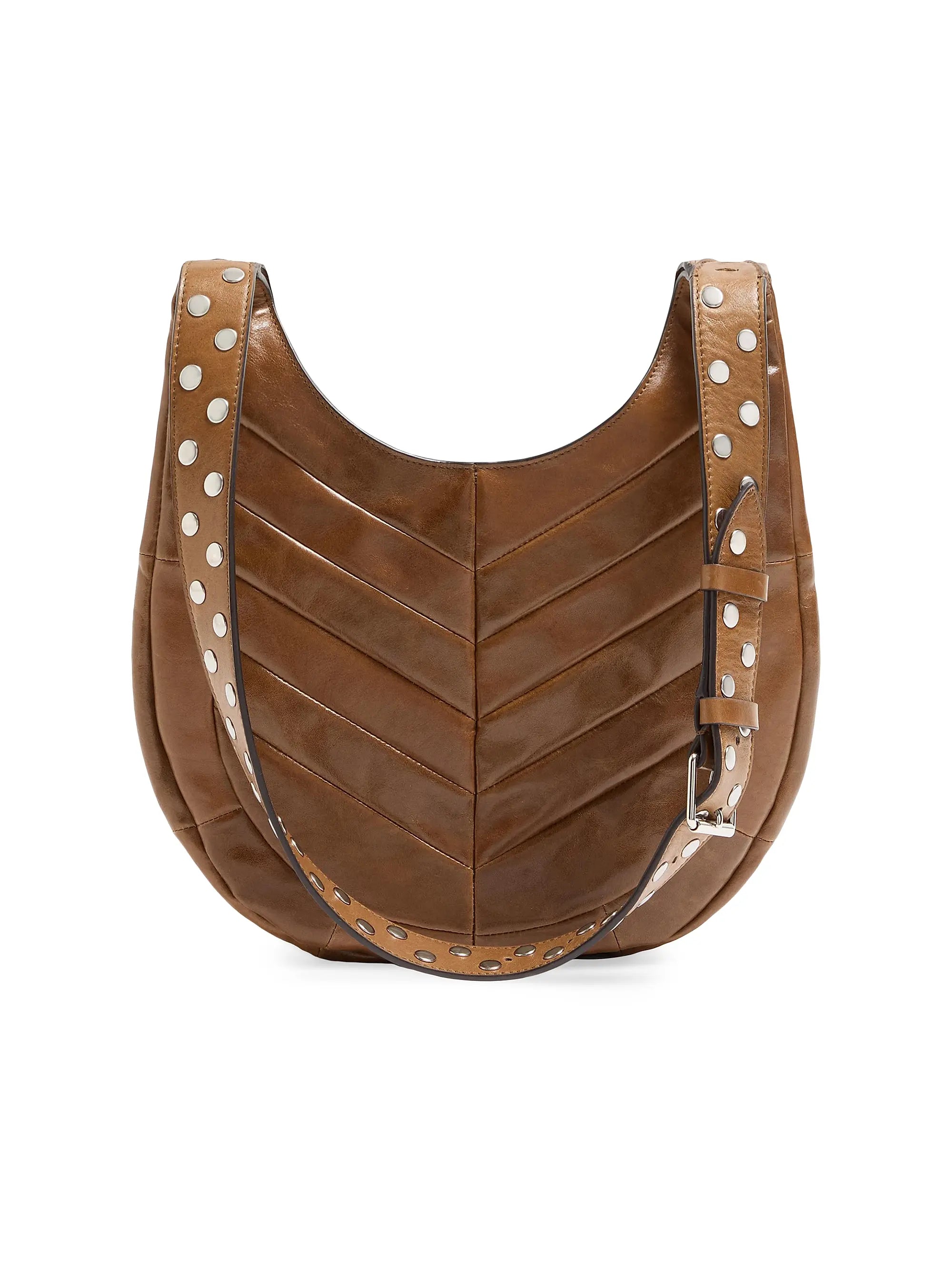 Valentino Garavani Hoboho Small Hobo Bag in Chevron-Patterned Nappa Leather