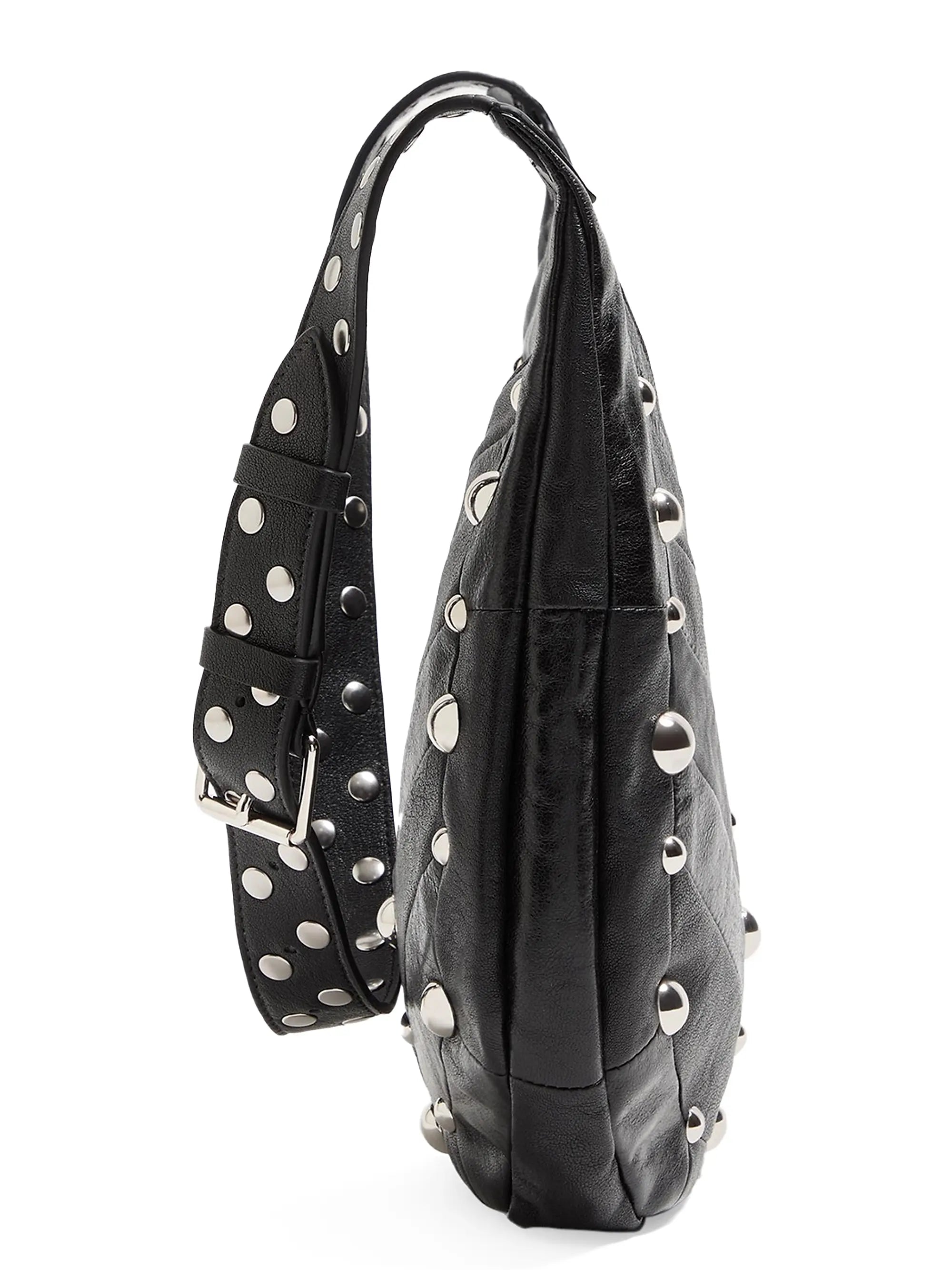 Valentino Garavani Hoboho Small Nappa Leather Hobo Bag with Chevron Pattern