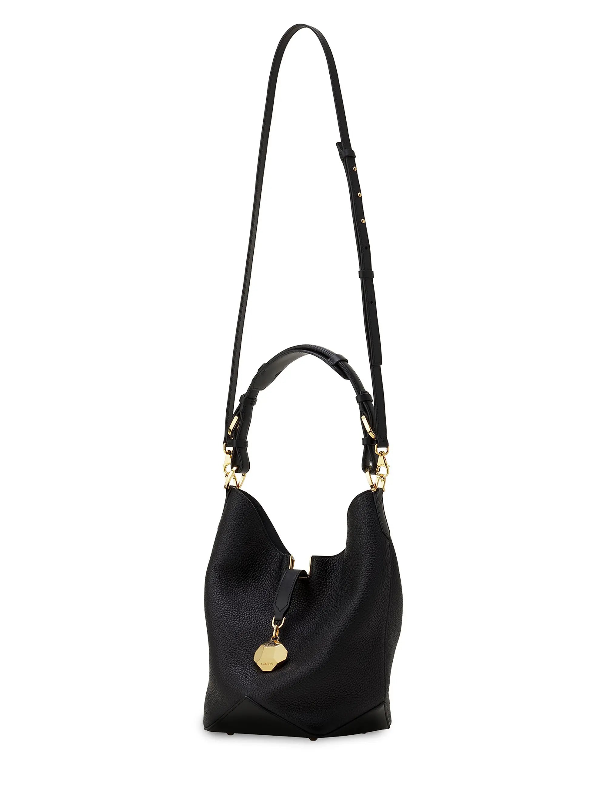 Lanvin Catch Medium Leather Bucket Bag