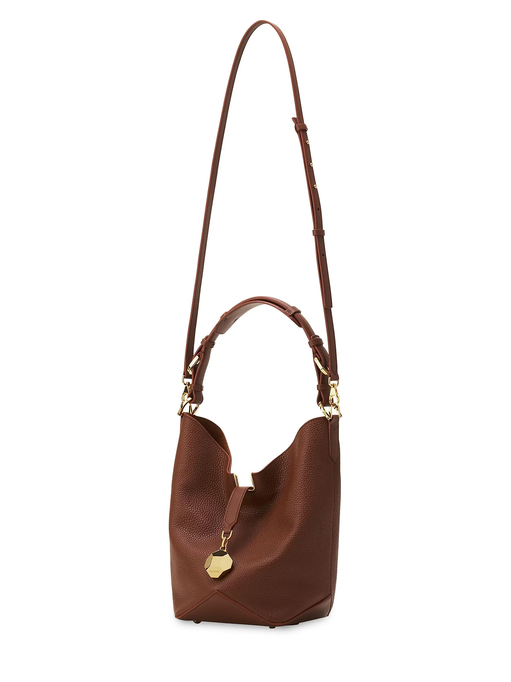 Lanvin Catch Medium Leather Bucket Bag