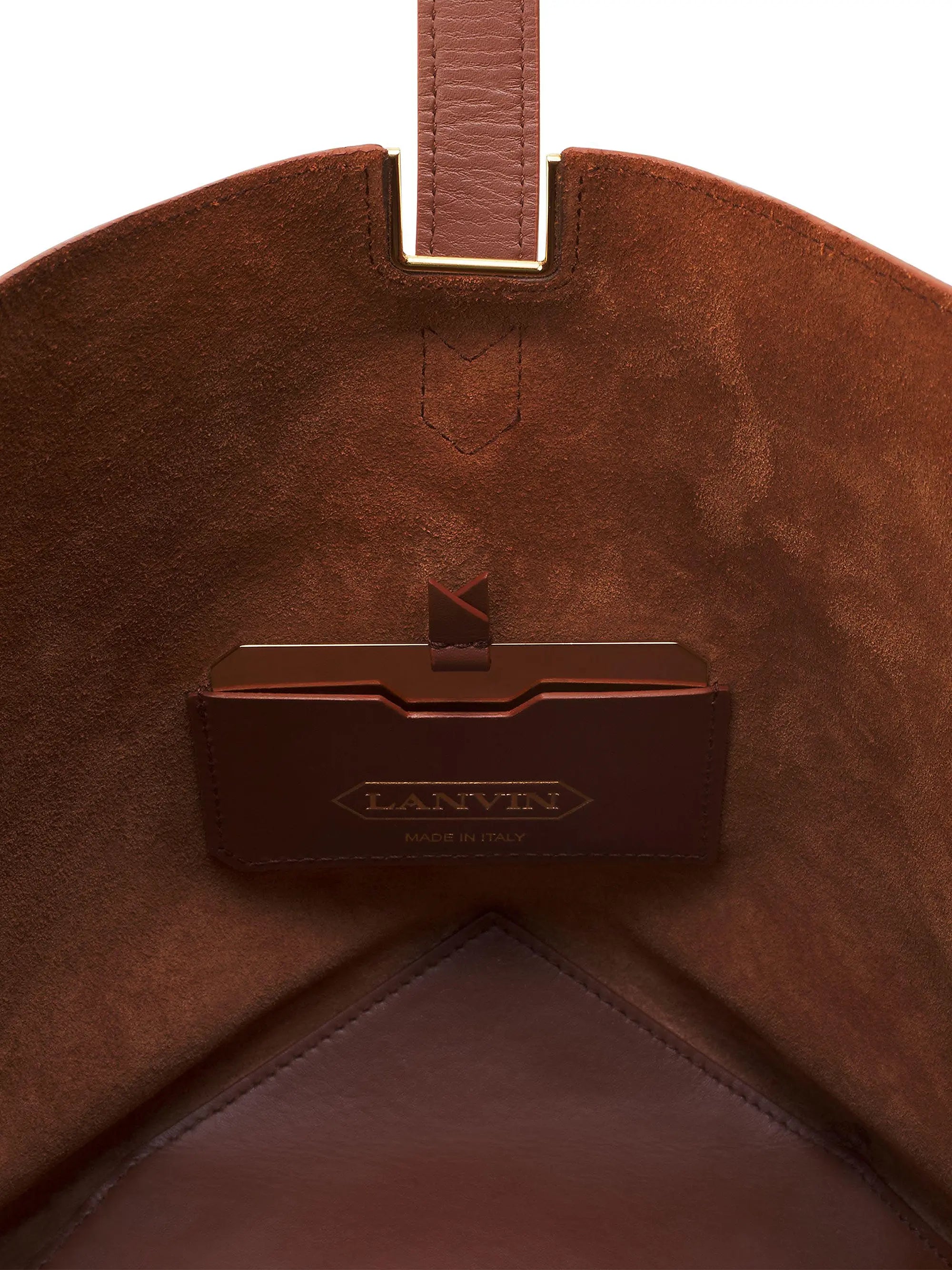 Lanvin Catch Medium Leather Bucket Bag