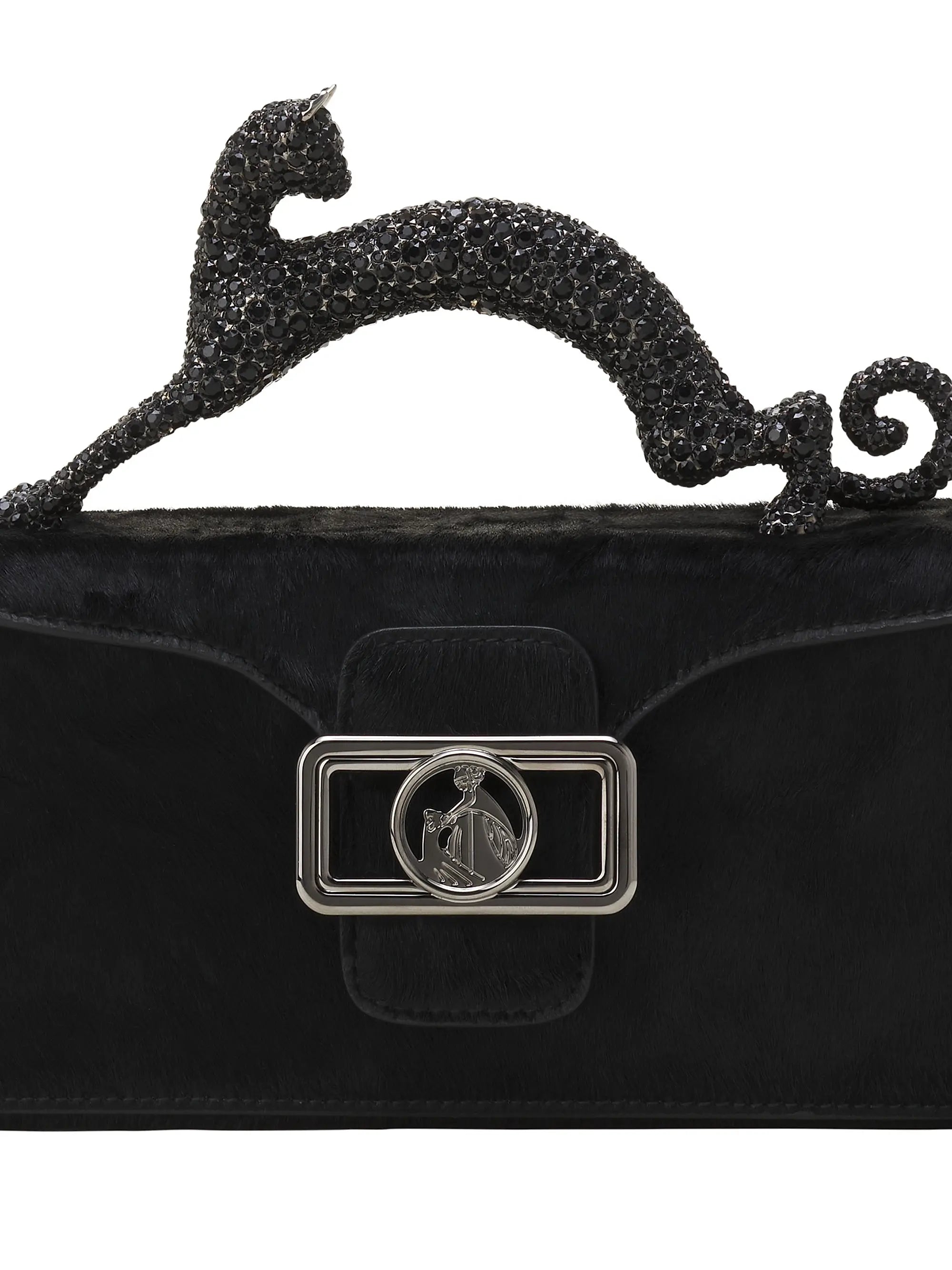 Lanvin Pencil Cat Nano Leather Crossbody Bag