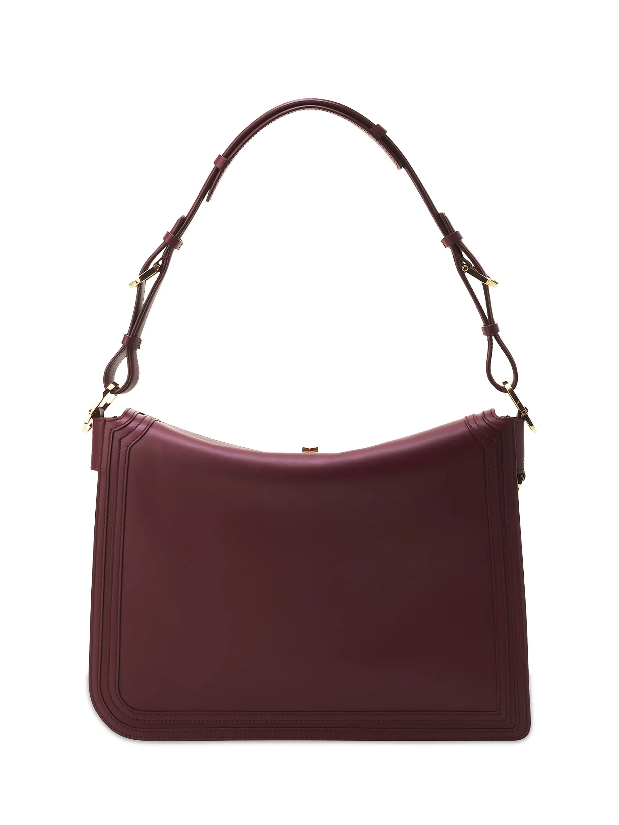 Lanvin Compagnon Asymmetrical Crossbody Bag in Leather