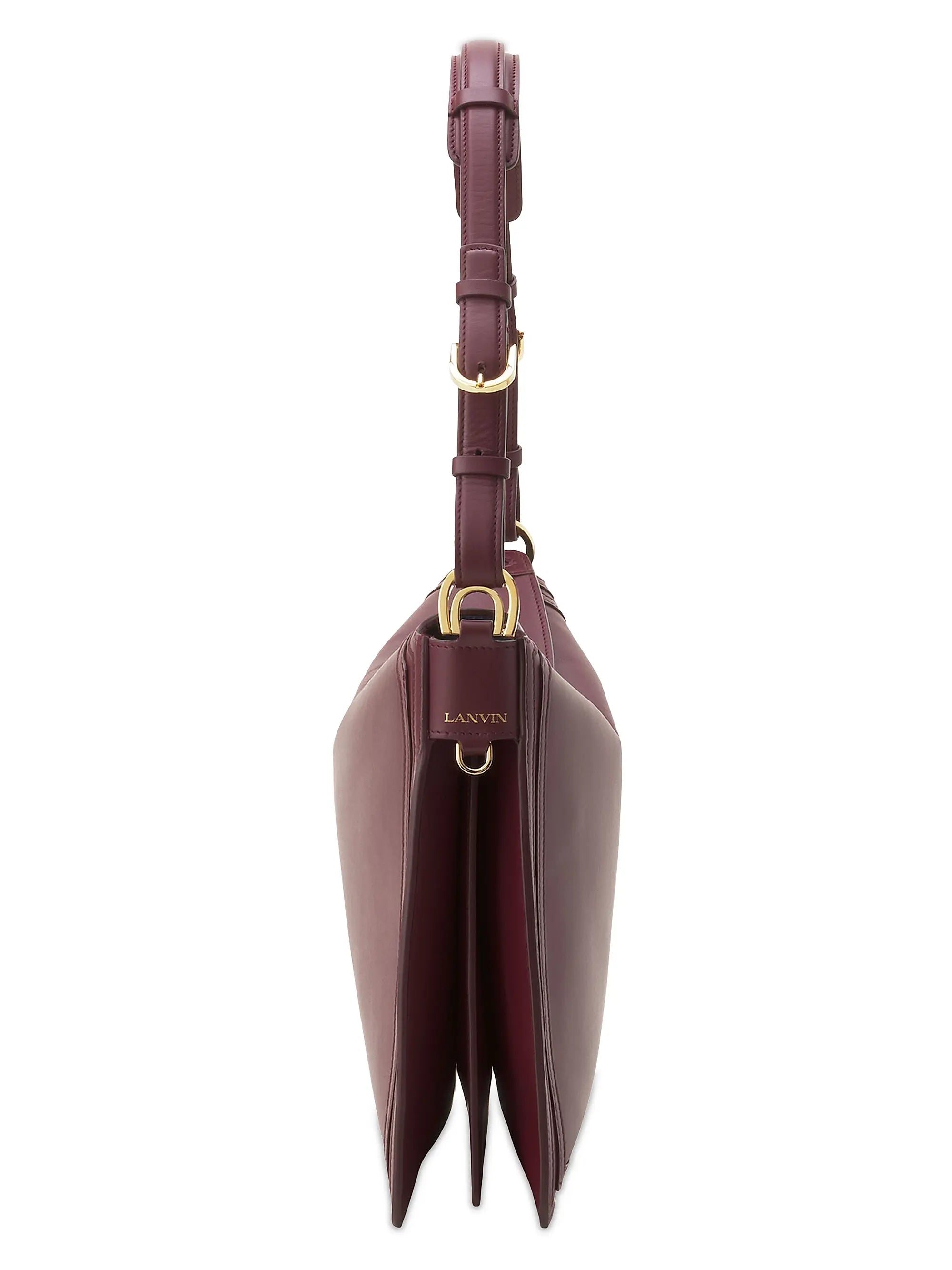 Lanvin Compagnon Asymmetrical Crossbody Bag in Leather