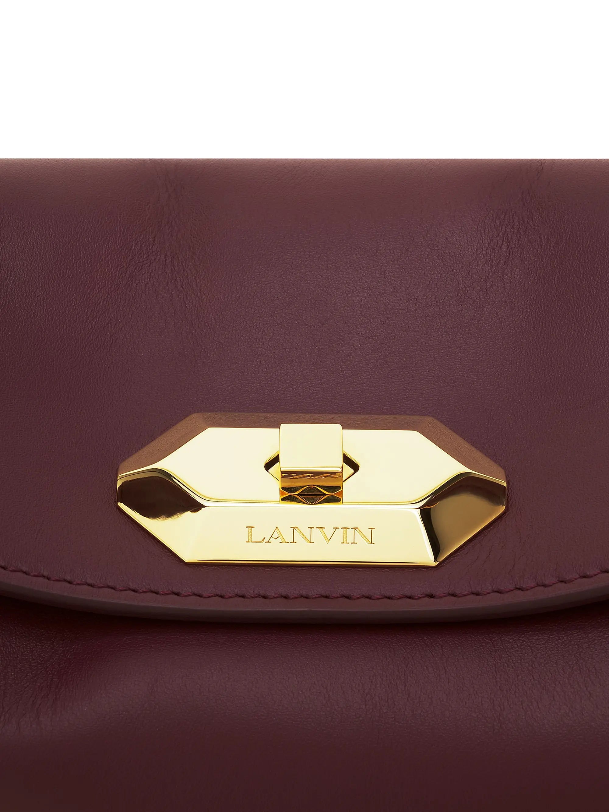 Lanvin Compagnon Asymmetrical Crossbody Bag in Leather