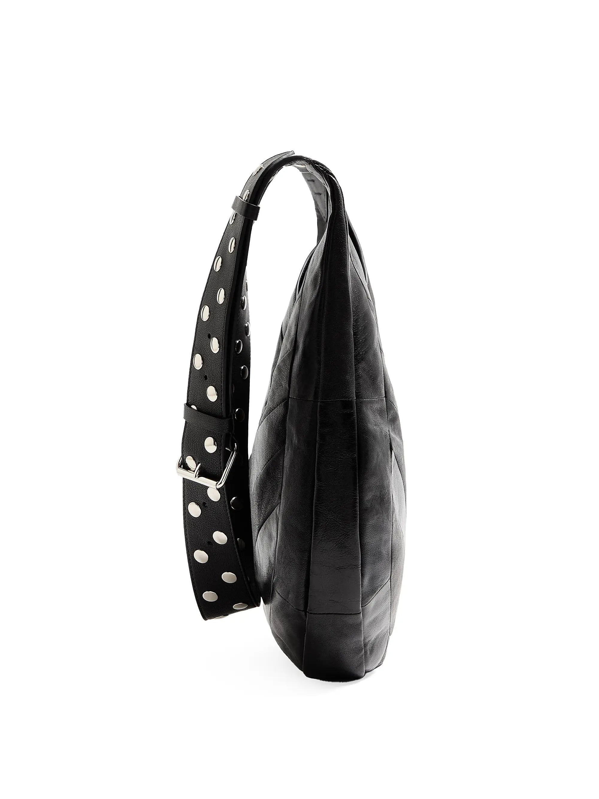 Valentino Garavani Hoboho Shoulder Bag in Nappa Leather with Chevron Pattern