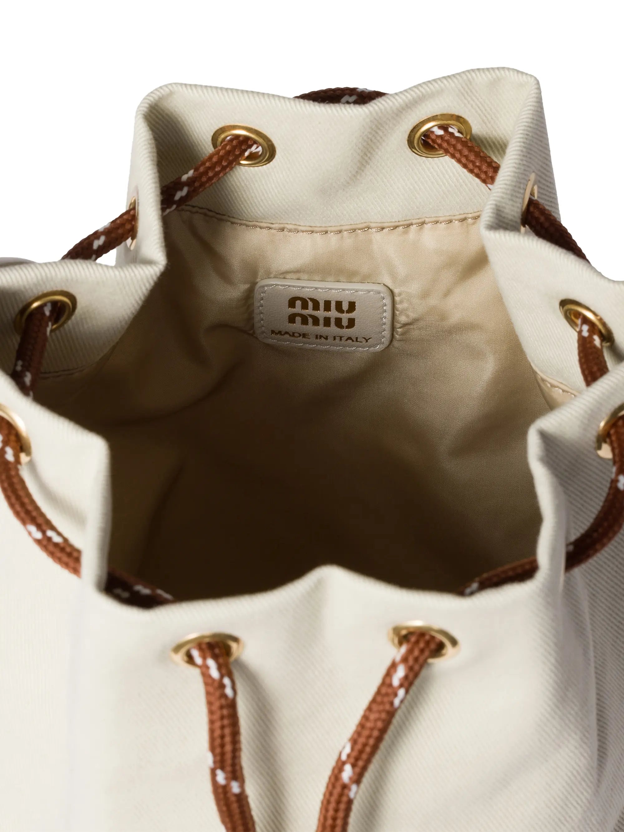 Miu Miu Gabardine Bucket Bag