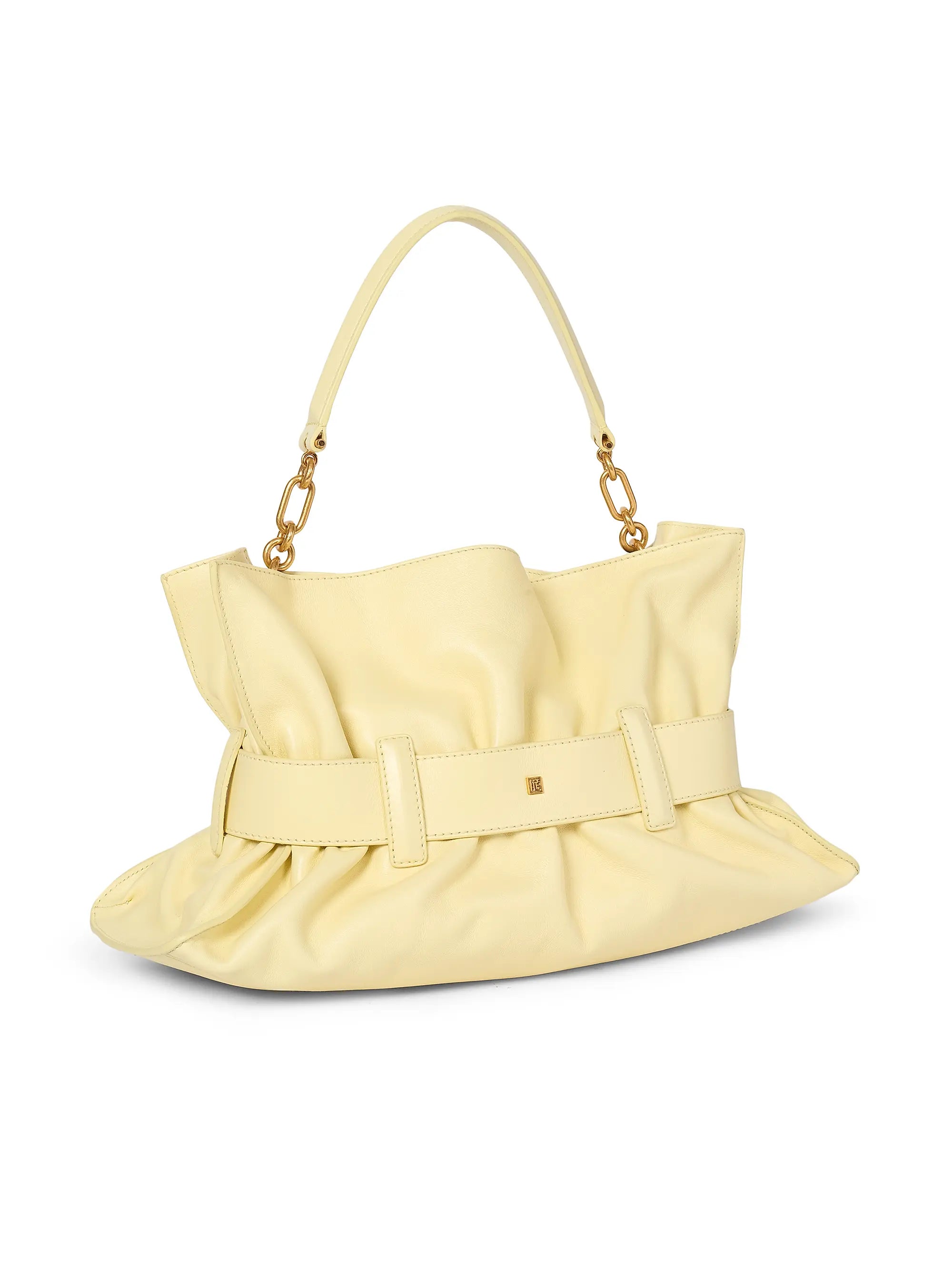 Balmain Medium Anthem Leather Shoulder Bag
