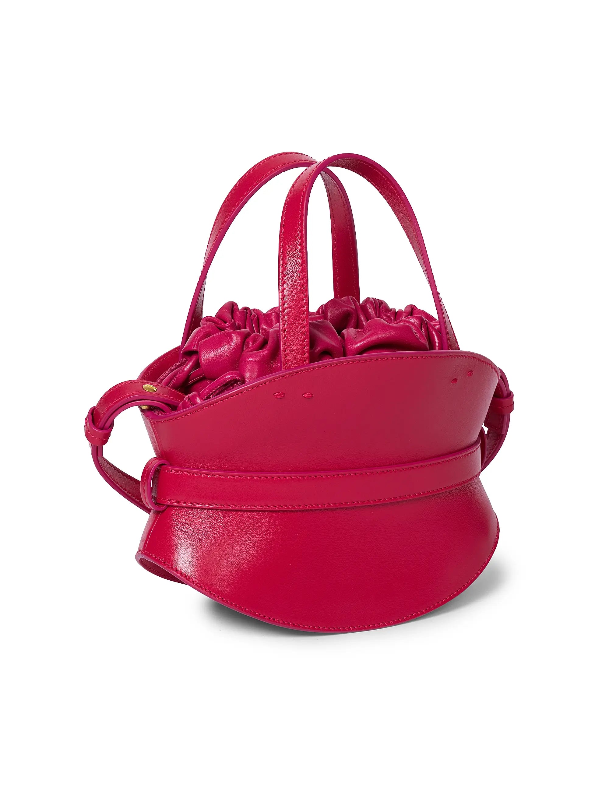 Balmain Mini Shuffle Leather Top Handle Bag