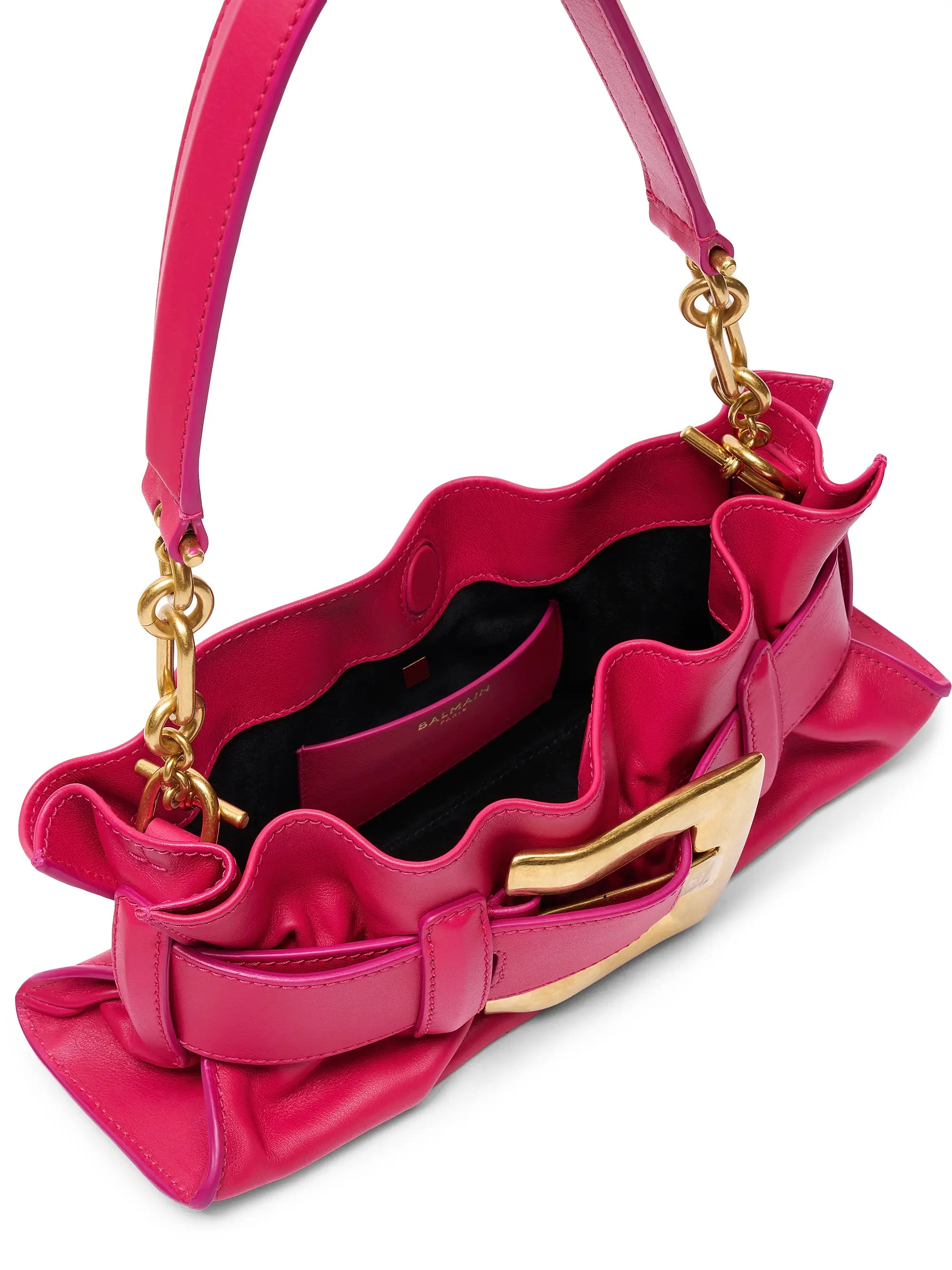 Balmain Anthem Mini Leather Shoulder Bag