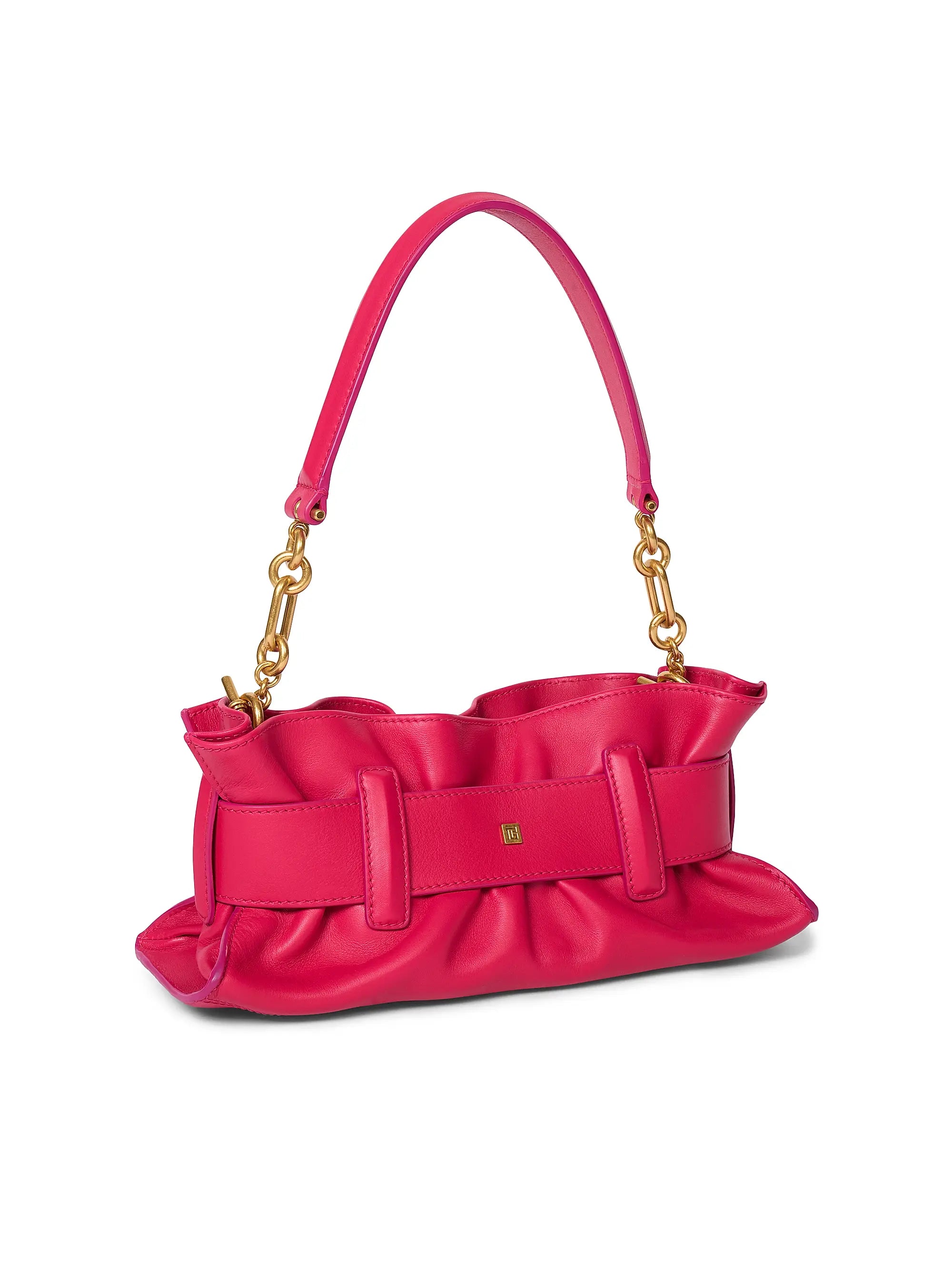 Balmain Anthem Mini Leather Shoulder Bag