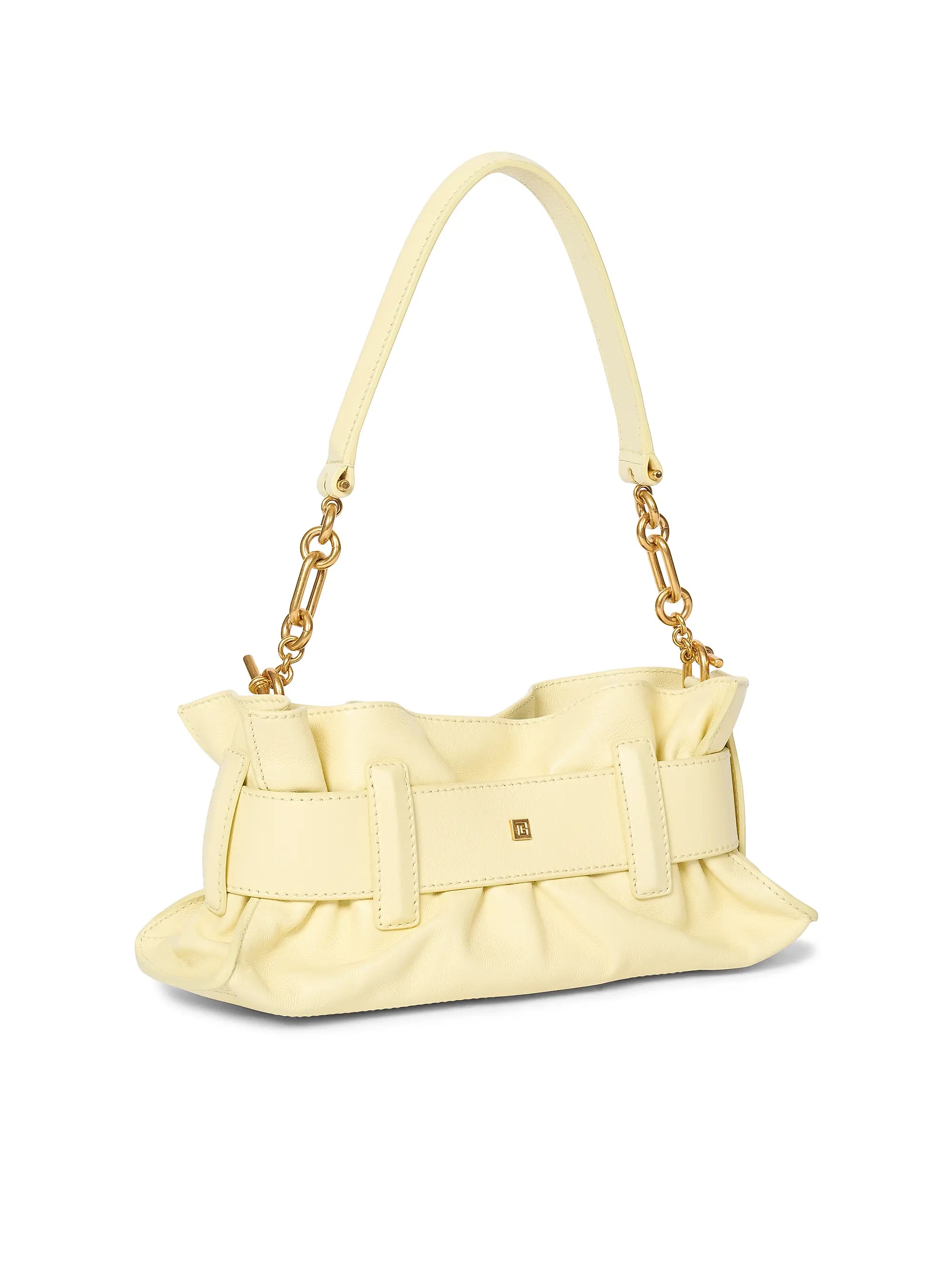 Balmain Anthem Mini Leather Shoulder Bag