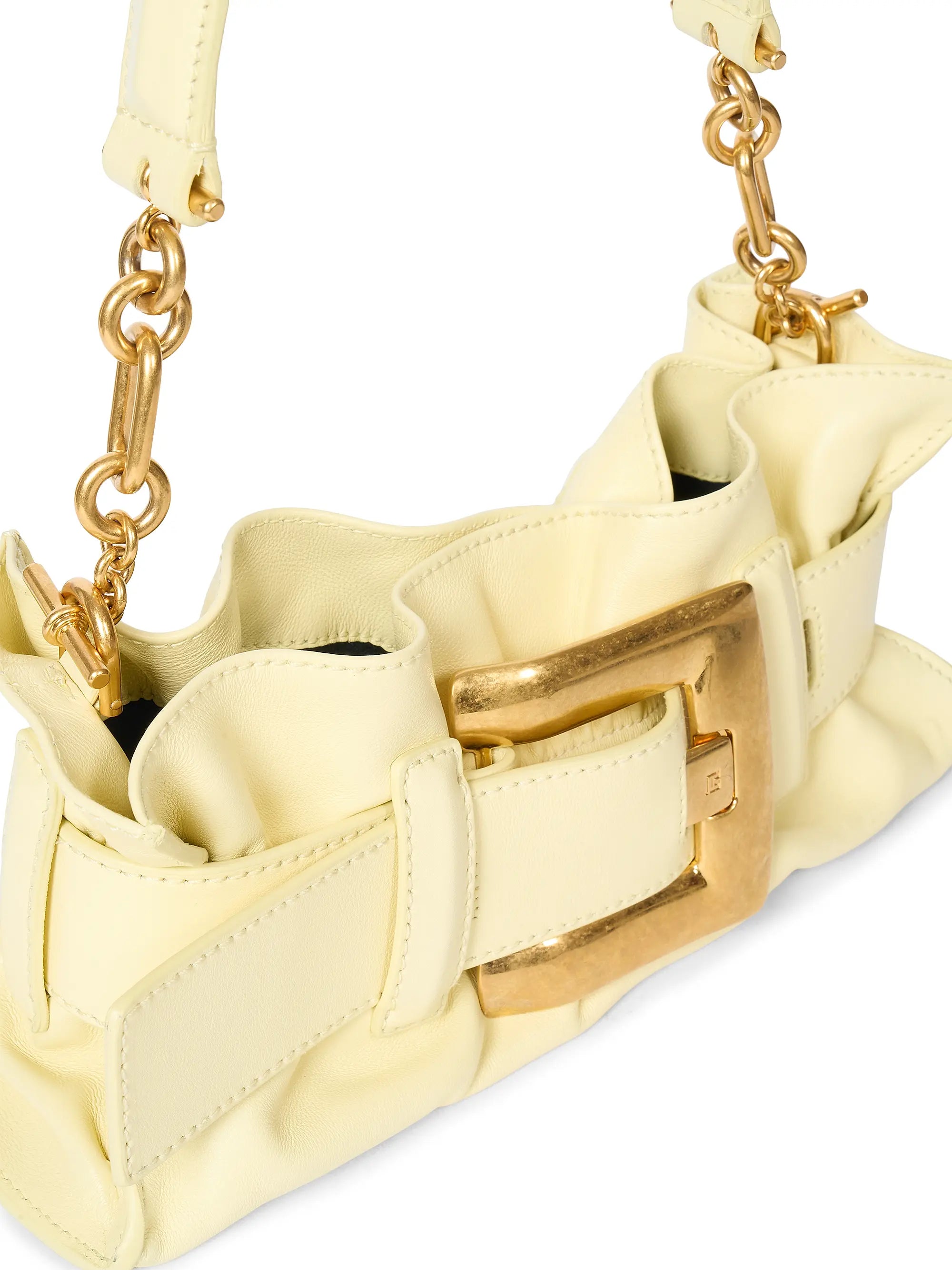 Balmain Anthem Mini Leather Shoulder Bag