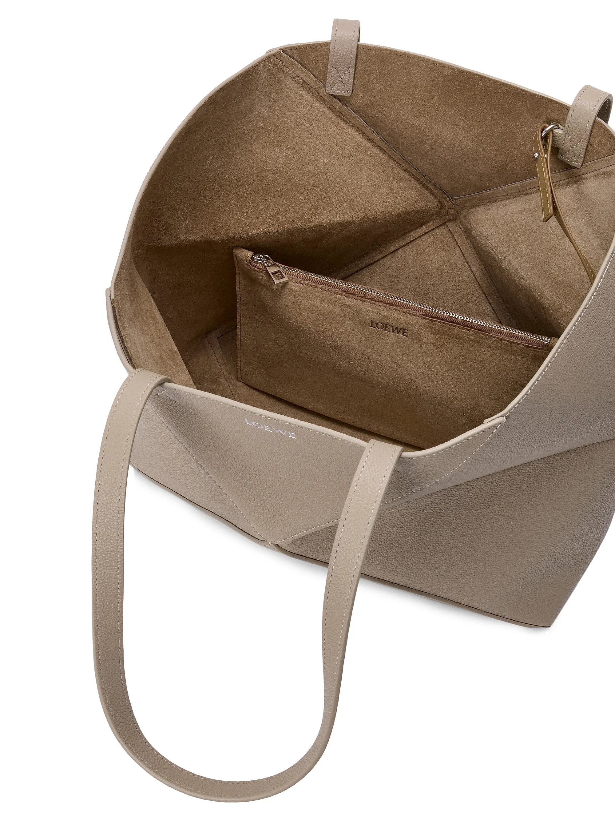 LOEWE Puzzle Fold Leather Tote Bag