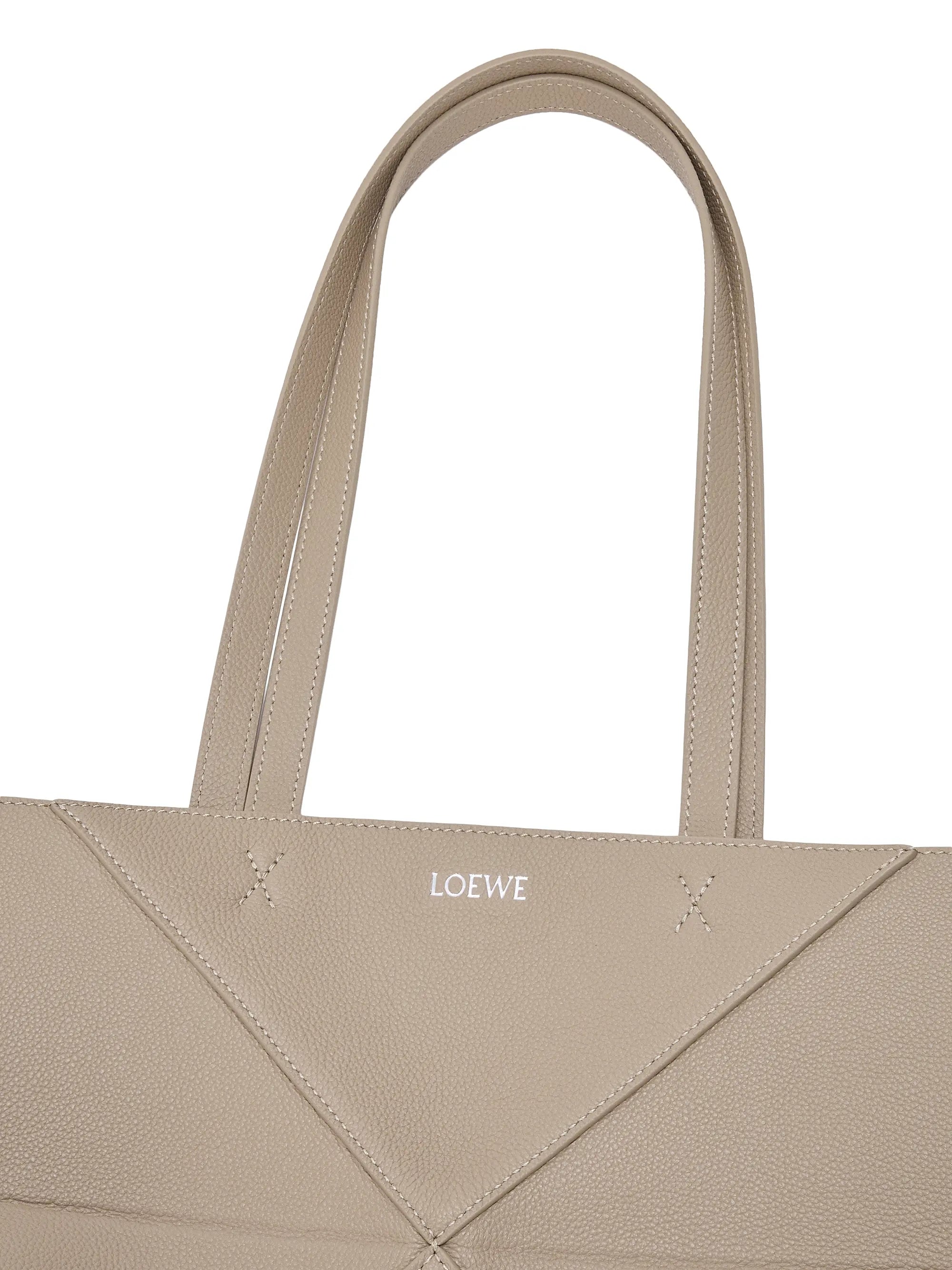 LOEWE Puzzle Fold Leather Tote Bag