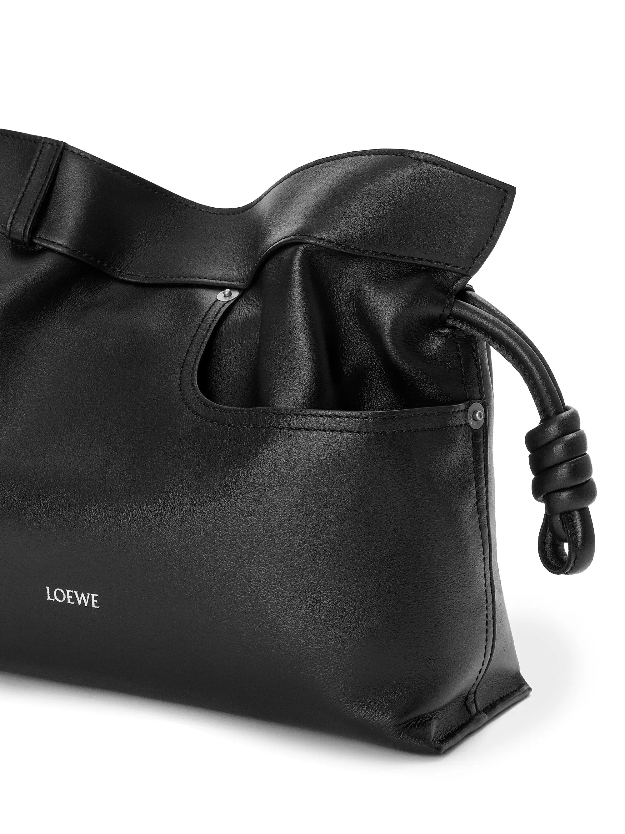 LOEWE Medium Panta Flamenco Leather Clutch