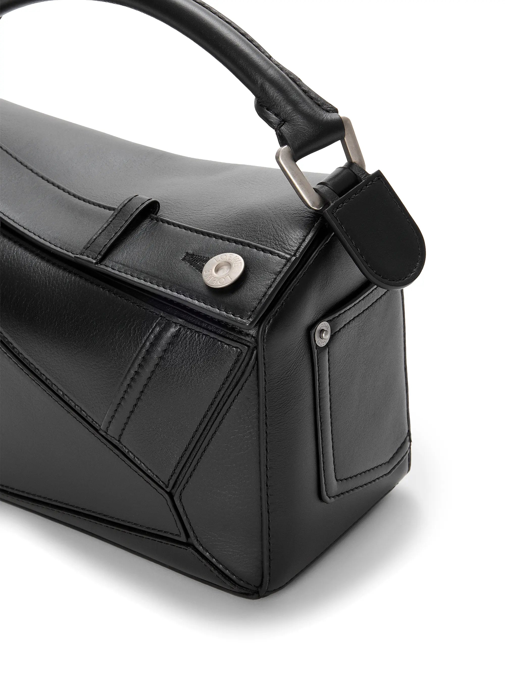 LOEWE Small Panta Puzzle Leather Top Handle Bag