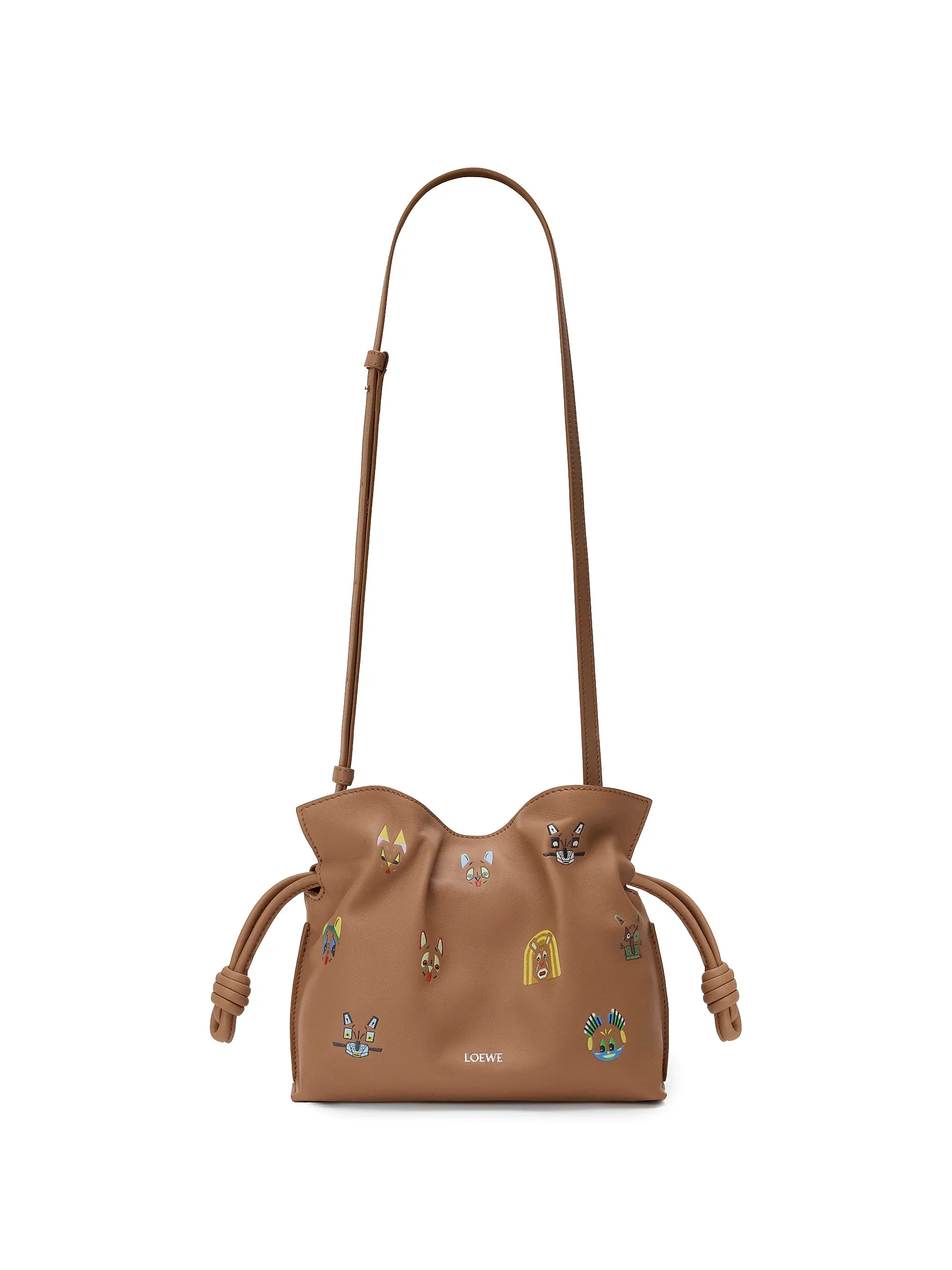 LOEWE LOEWE x Louis Wain Mini Cats Flamenco Mini Leather Clutch