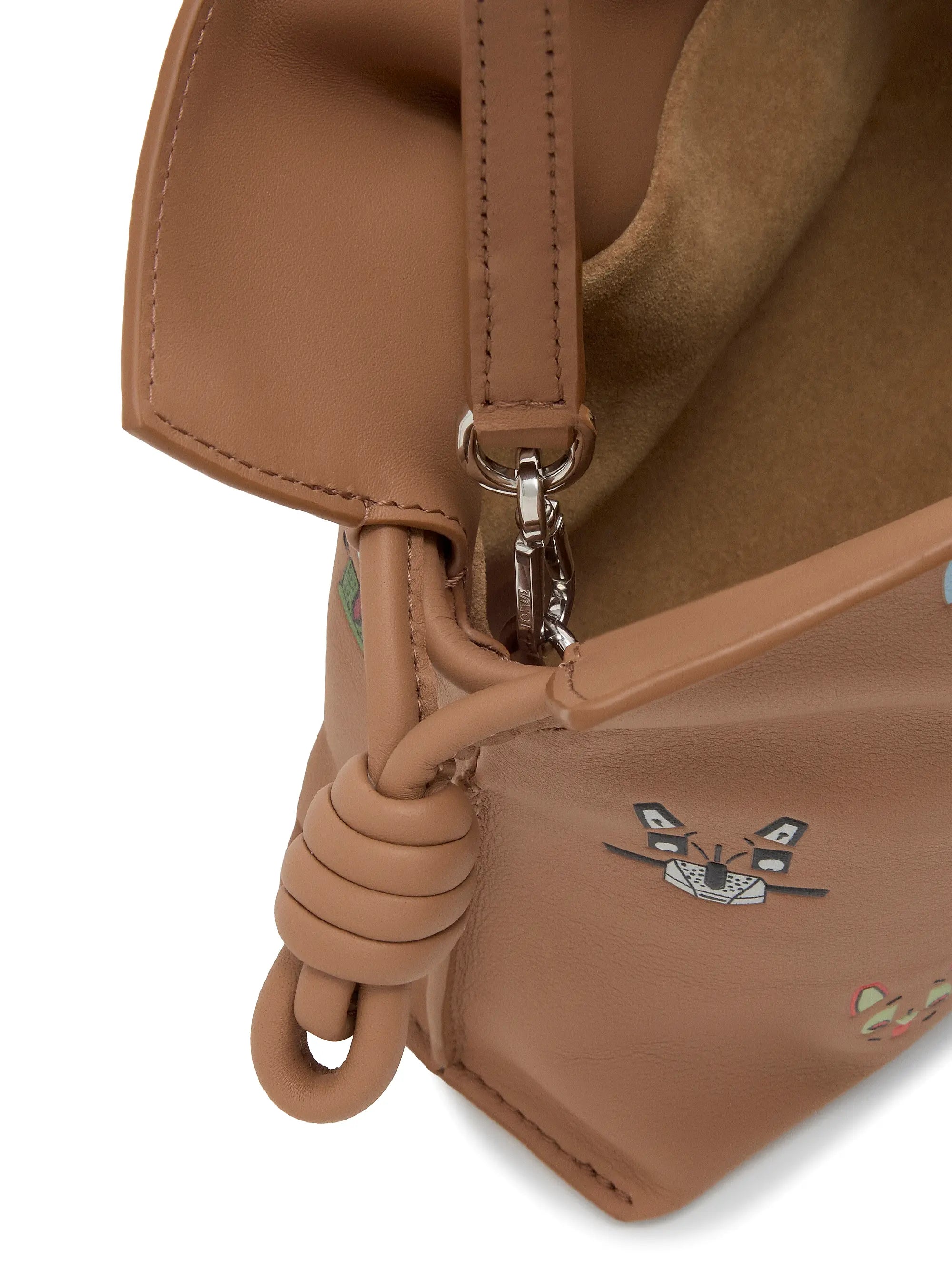 LOEWE LOEWE x Louis Wain Mini Cats Flamenco Mini Leather Clutch