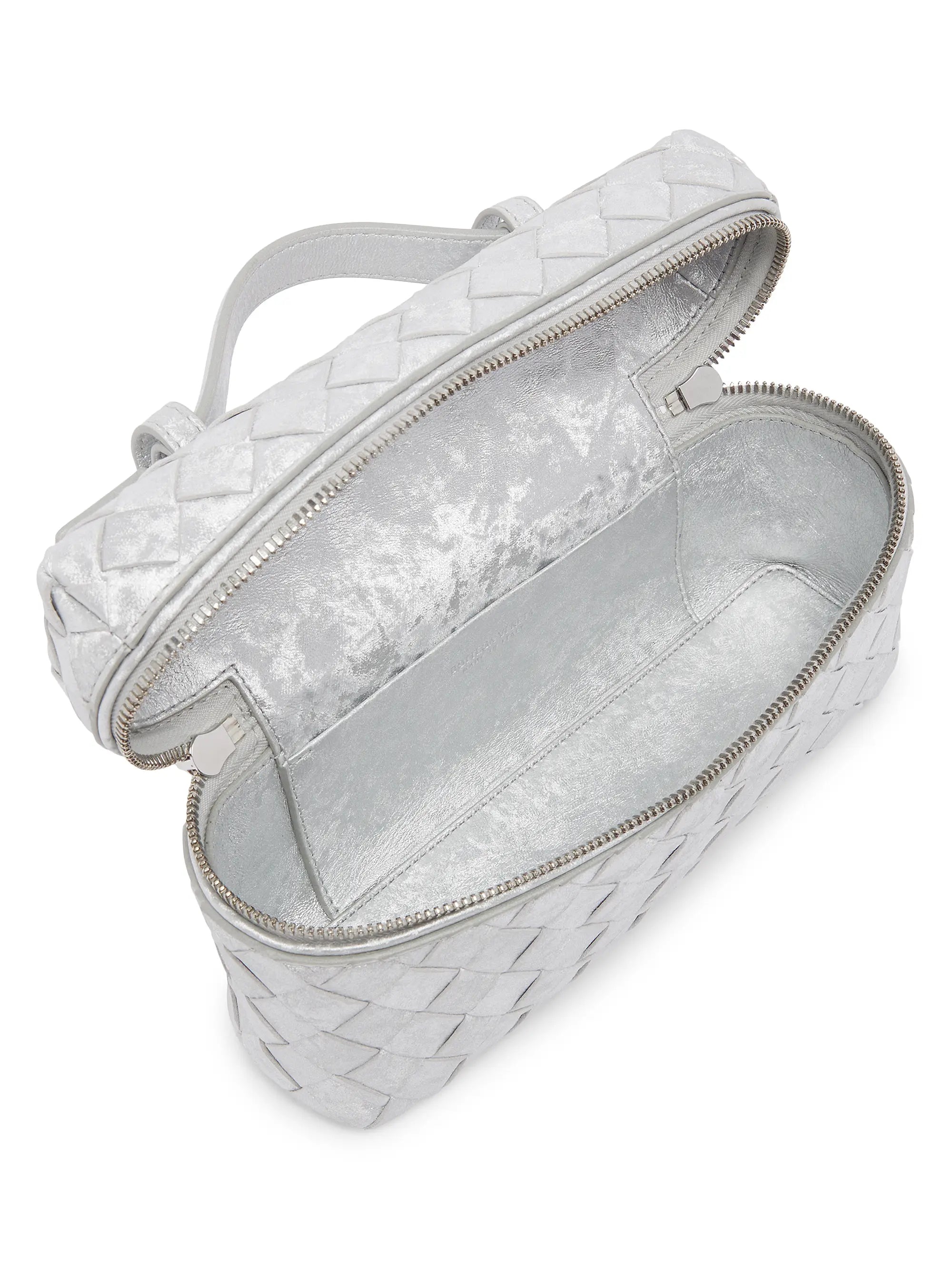 Bottega Veneta Bang Bang Metallic Satin Leather Vanity Case