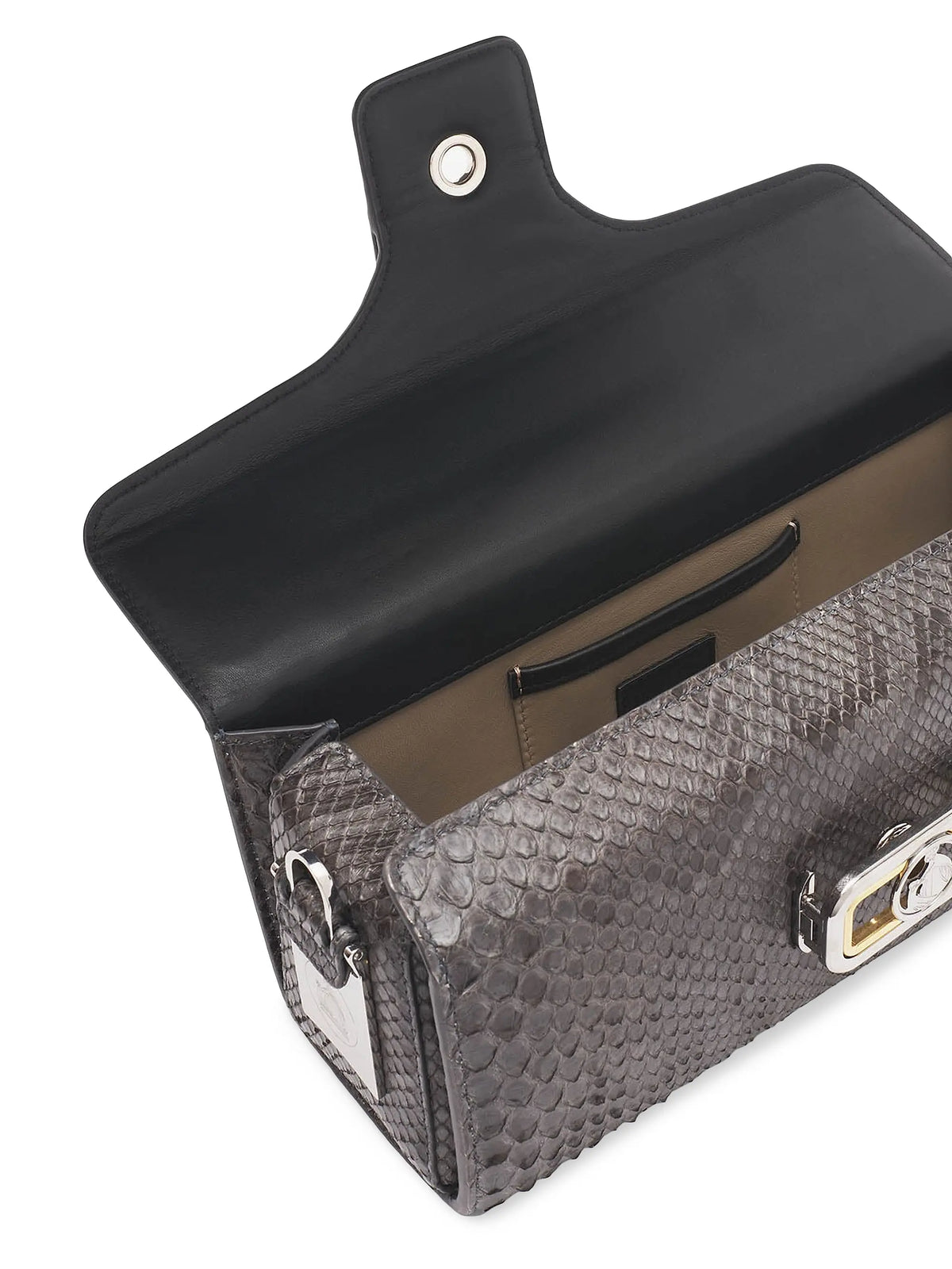 Lanvin Medium Pencil Cat Bag Top Handle in Python