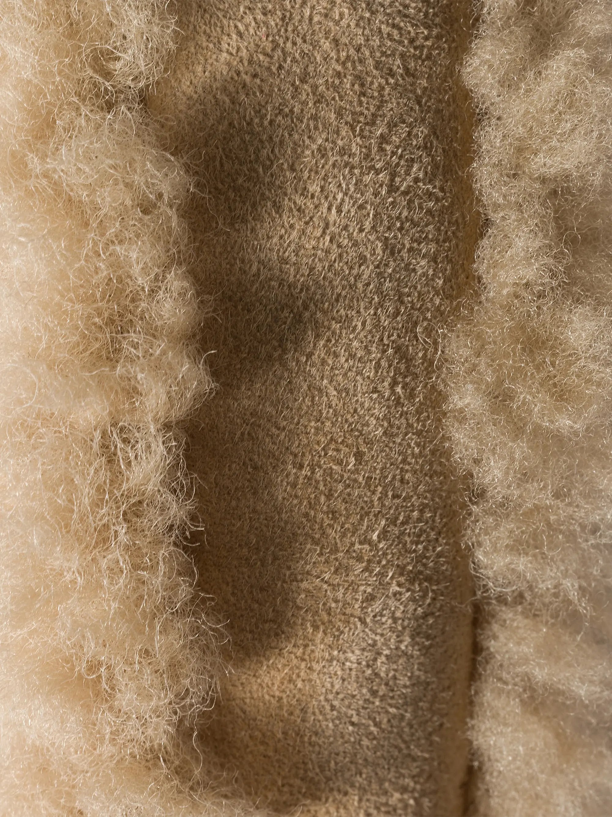 Miu Miu Wander Shearling Top Handle Bag