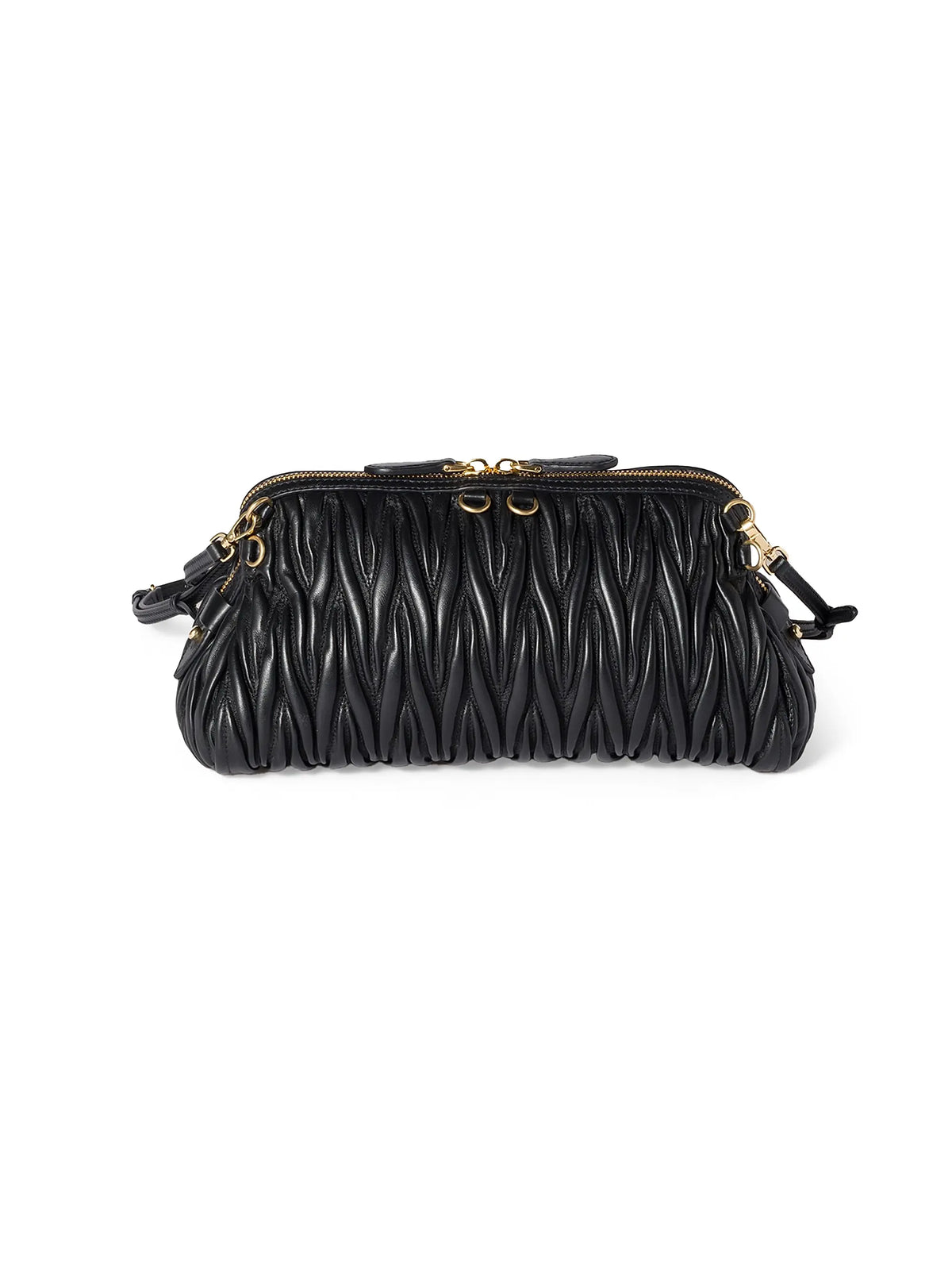 Women's Miu Miu Matelassé Nappa Leather Shoulder Bag, detail 2