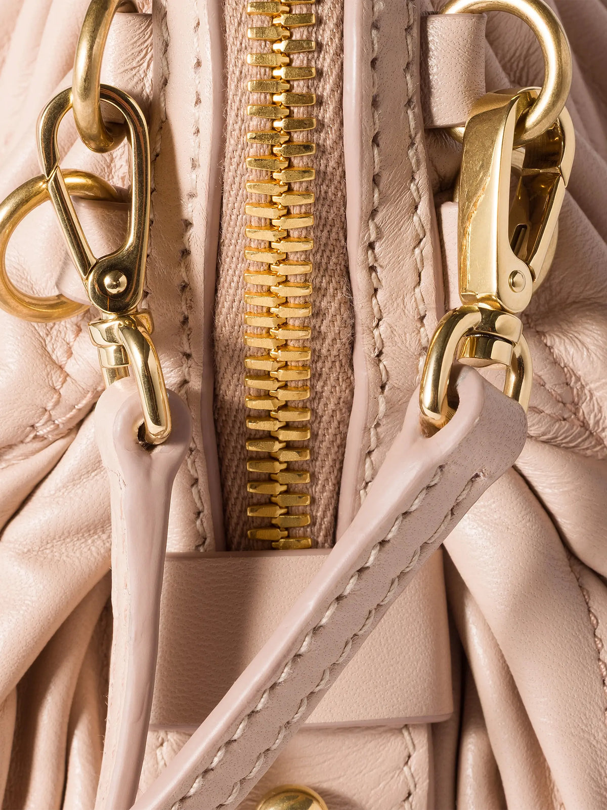 Miu Miu Matelassé Nappa Leather Shoulder Bag