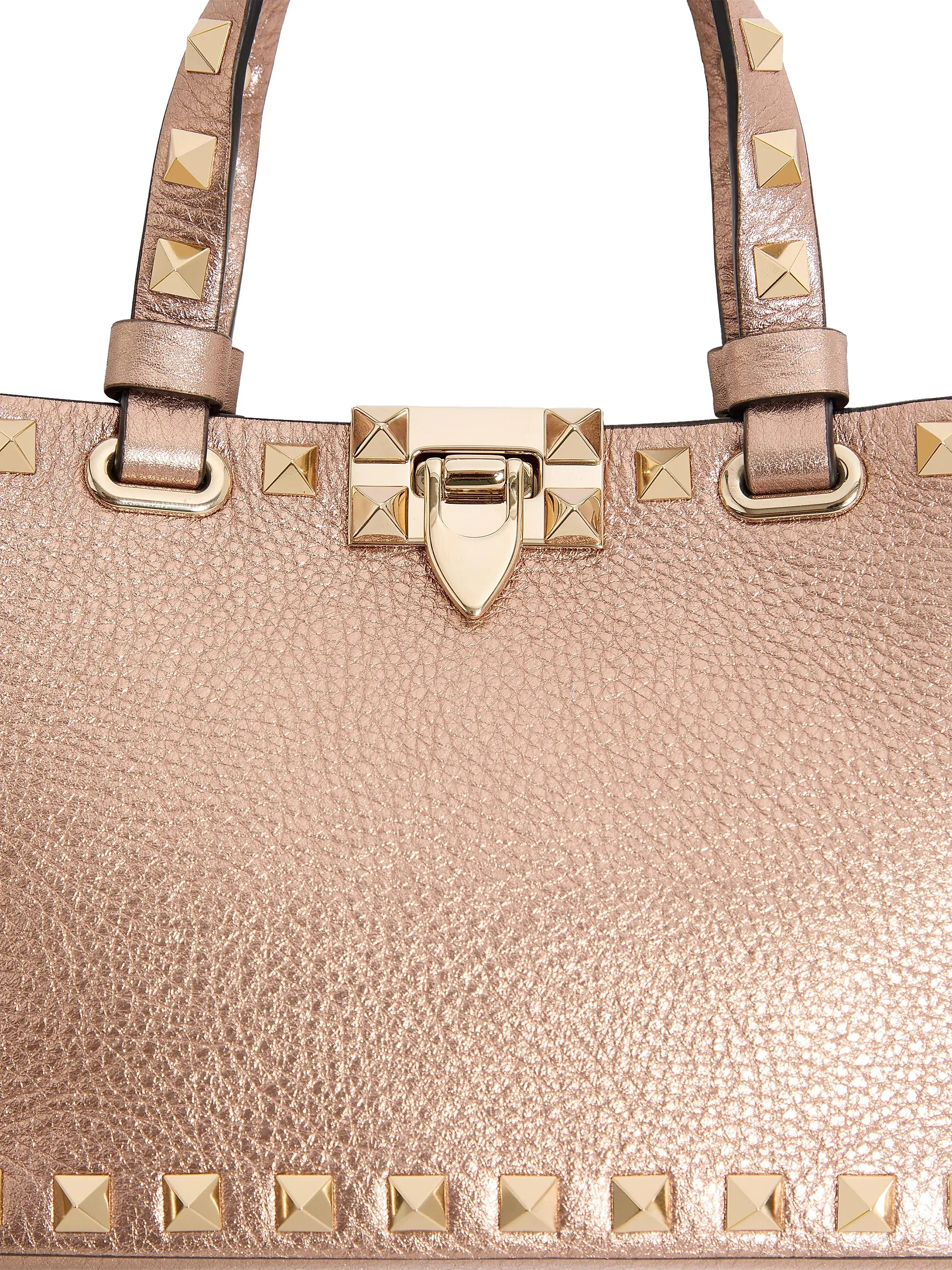 Valentino Garavani Rockstud Mini Shopping Top Handle Bag