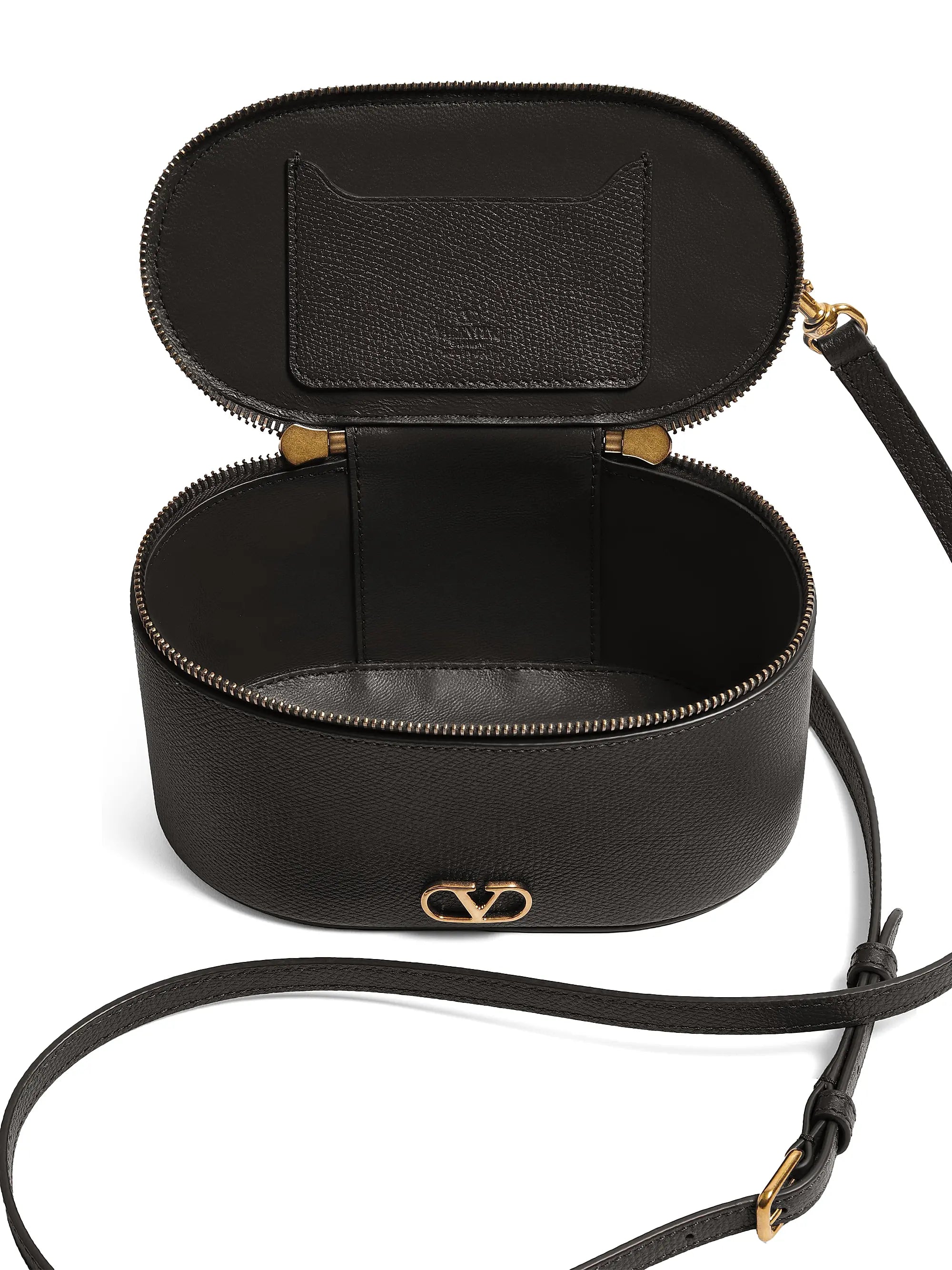 Valentino Garavani VLogo Signature Mini Vanity Bag in Grainy Calfskin
