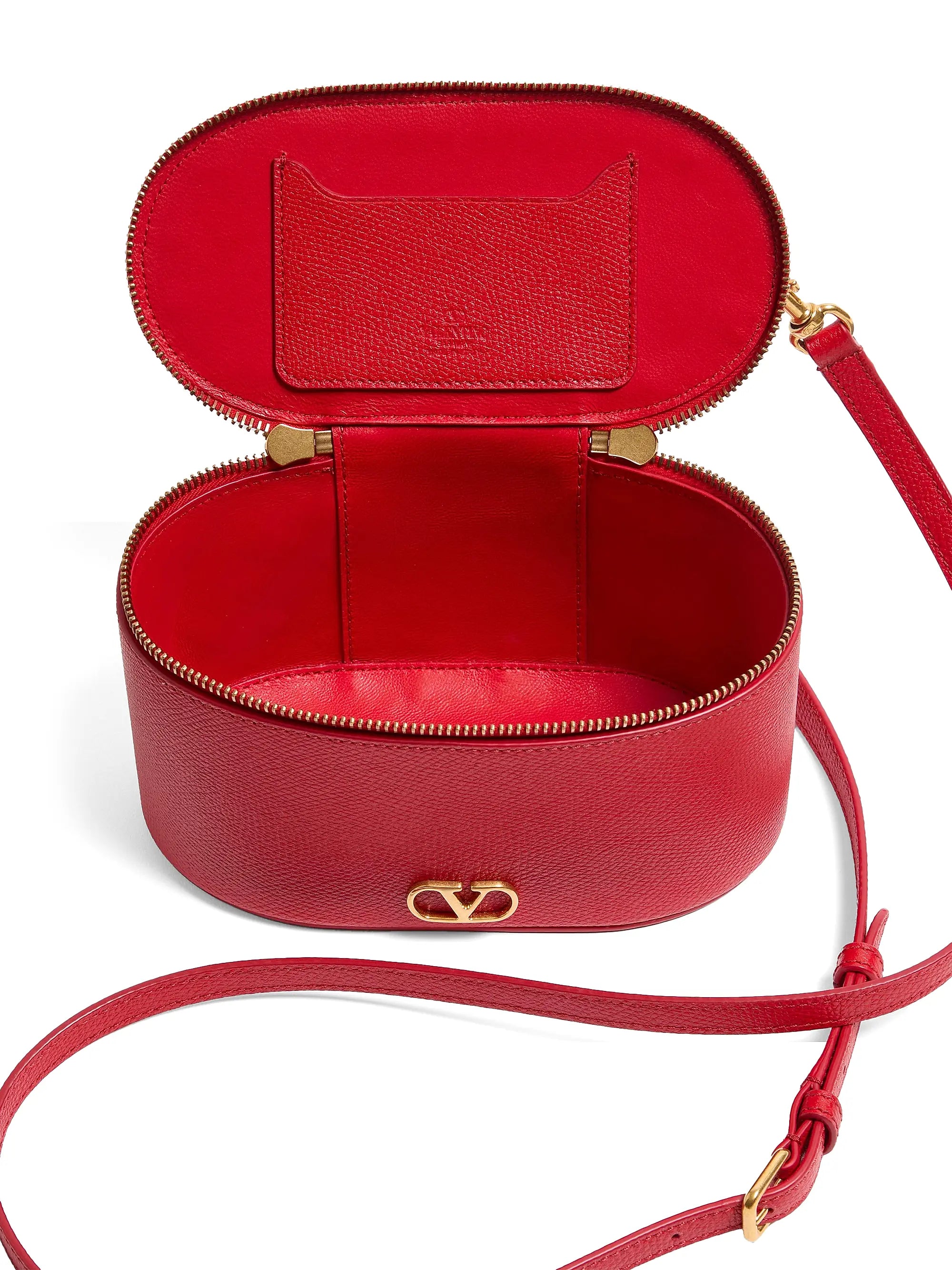 Valentino Garavani VLogo Signature Mini Vanity Bag in Grainy Calfskin