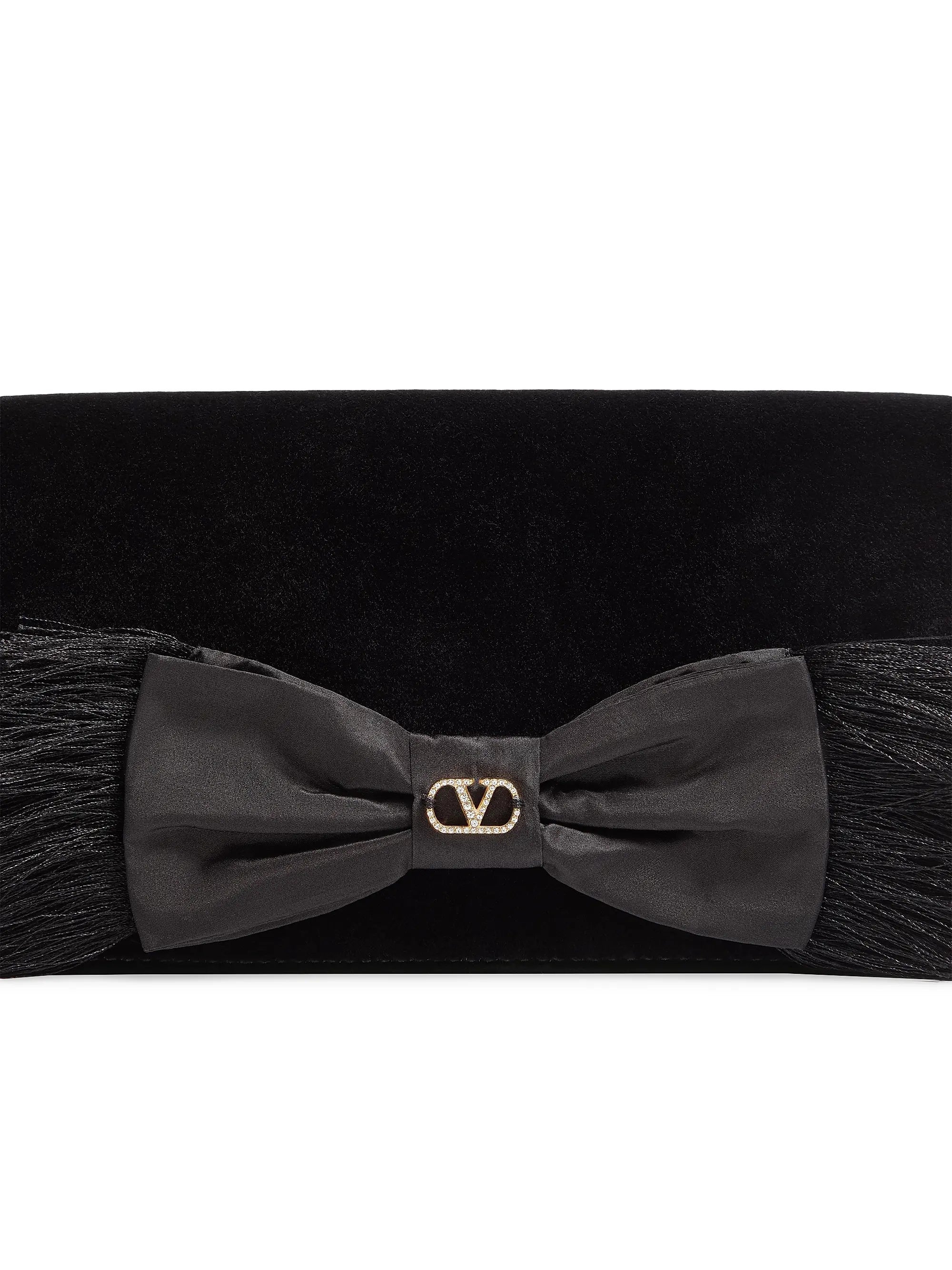 Valentino Garavani VLogo Signature Mini Velvet Shoulder Bag