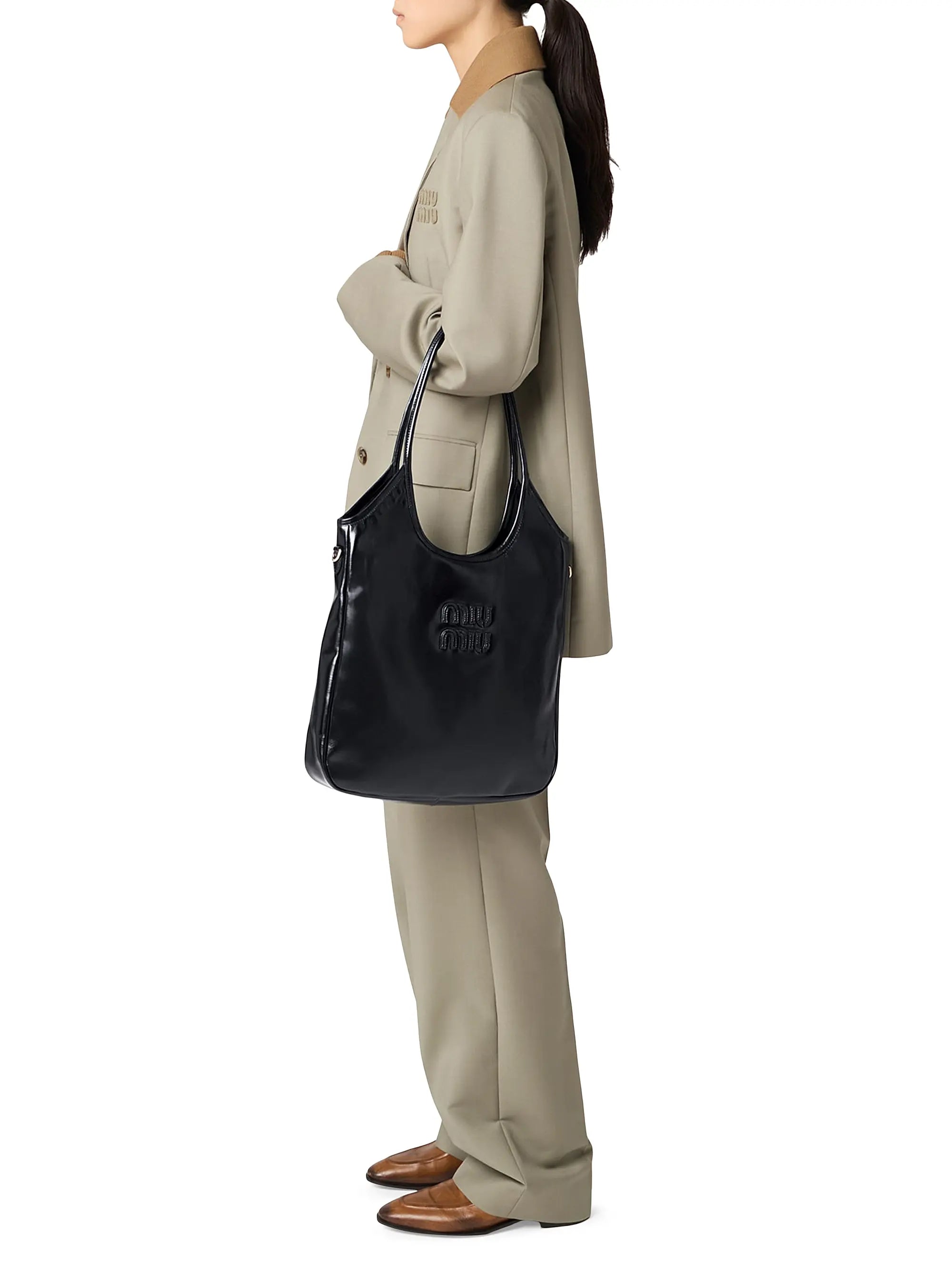 Miu Miu Ivy Leather Tote Bag