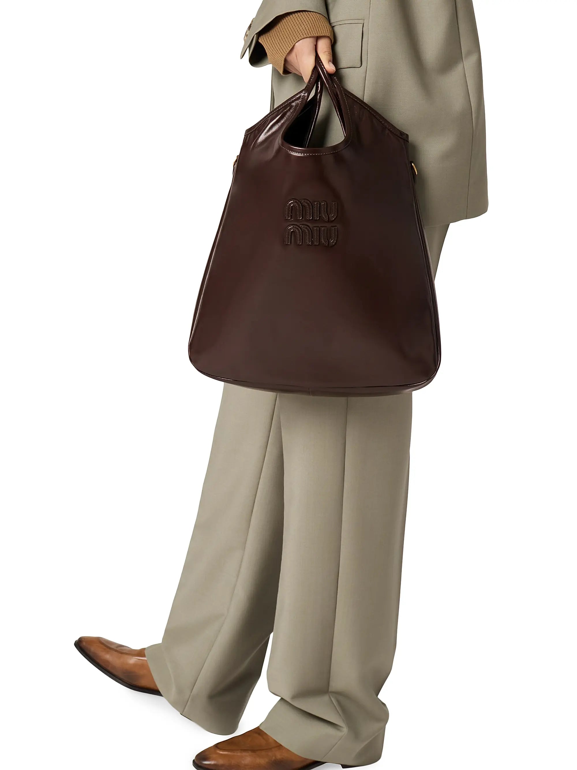 Miu Miu Ivy Leather Tote Bag