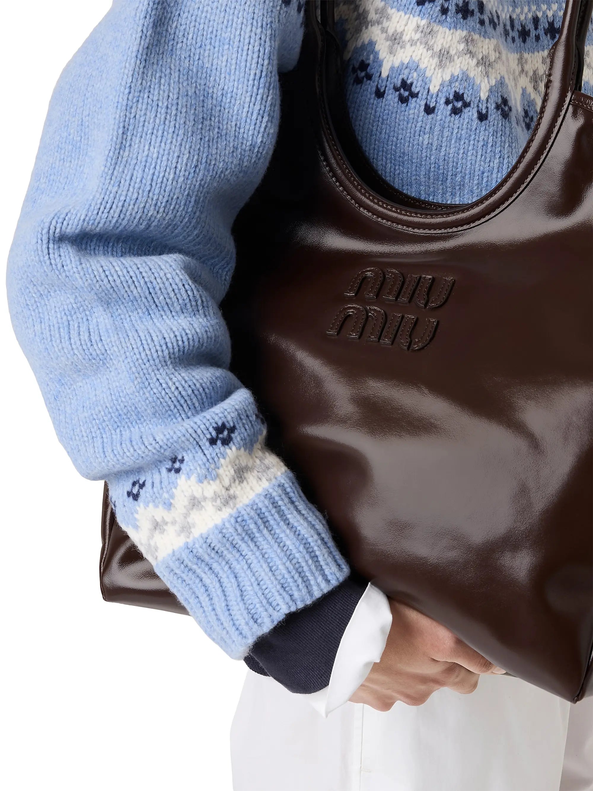 Miu Miu Ivy Leather Tote Bag
