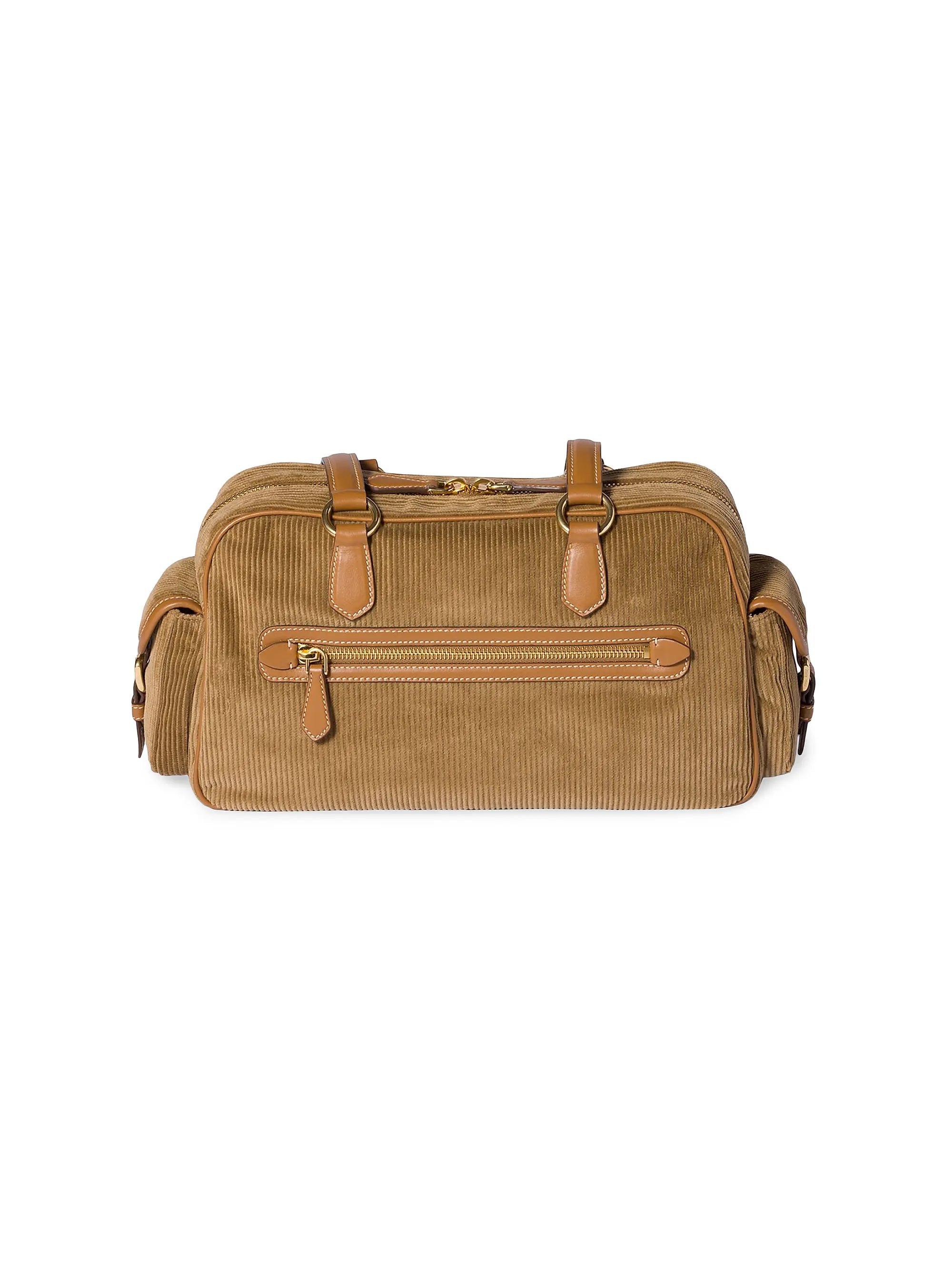 Miu Miu Corduroy Pocket Top Handle Bag